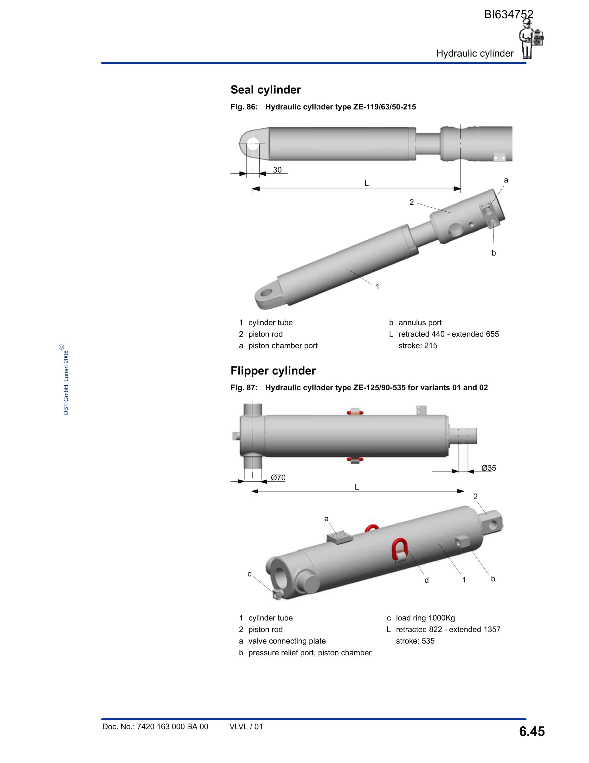 Bucyrus SHENHUA S16 Parts Catalog BI634752-3
