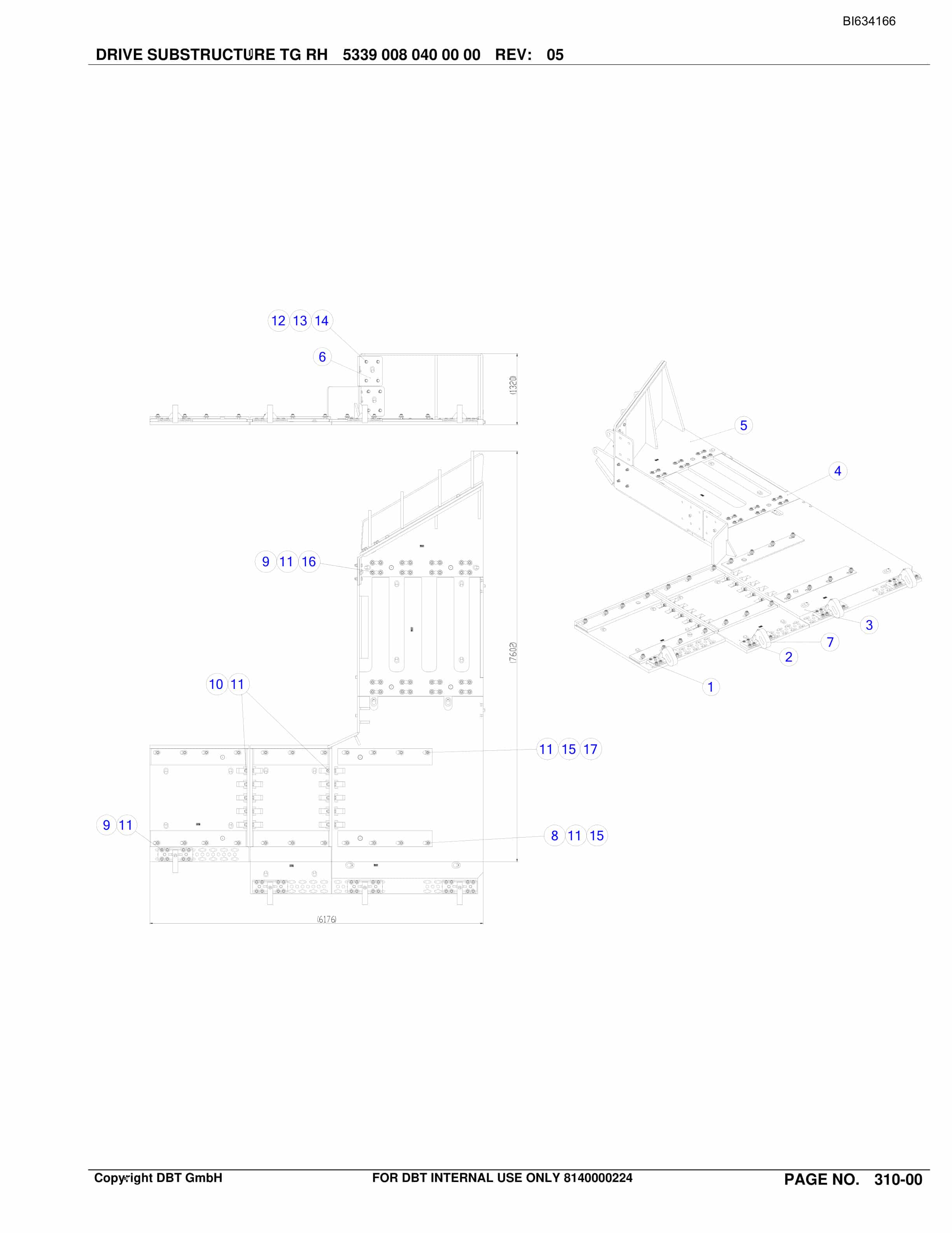 Bucyrus SHENHUA SH-AFC PF 6-1142 Parts Catalog BI634166-3