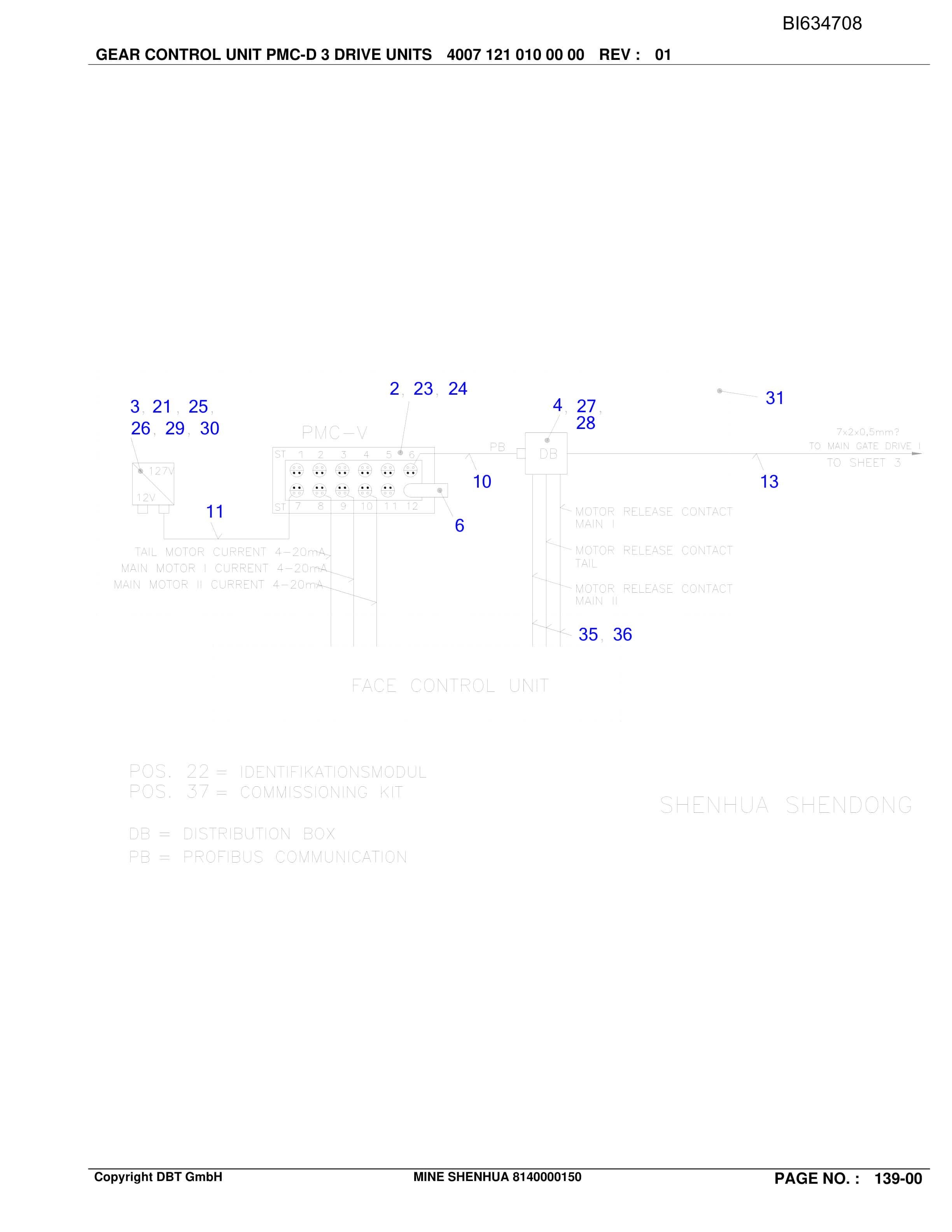 Bucyrus SHENHUA, SH-AFC PF 6-1142 Parts Catalog BI634708-4