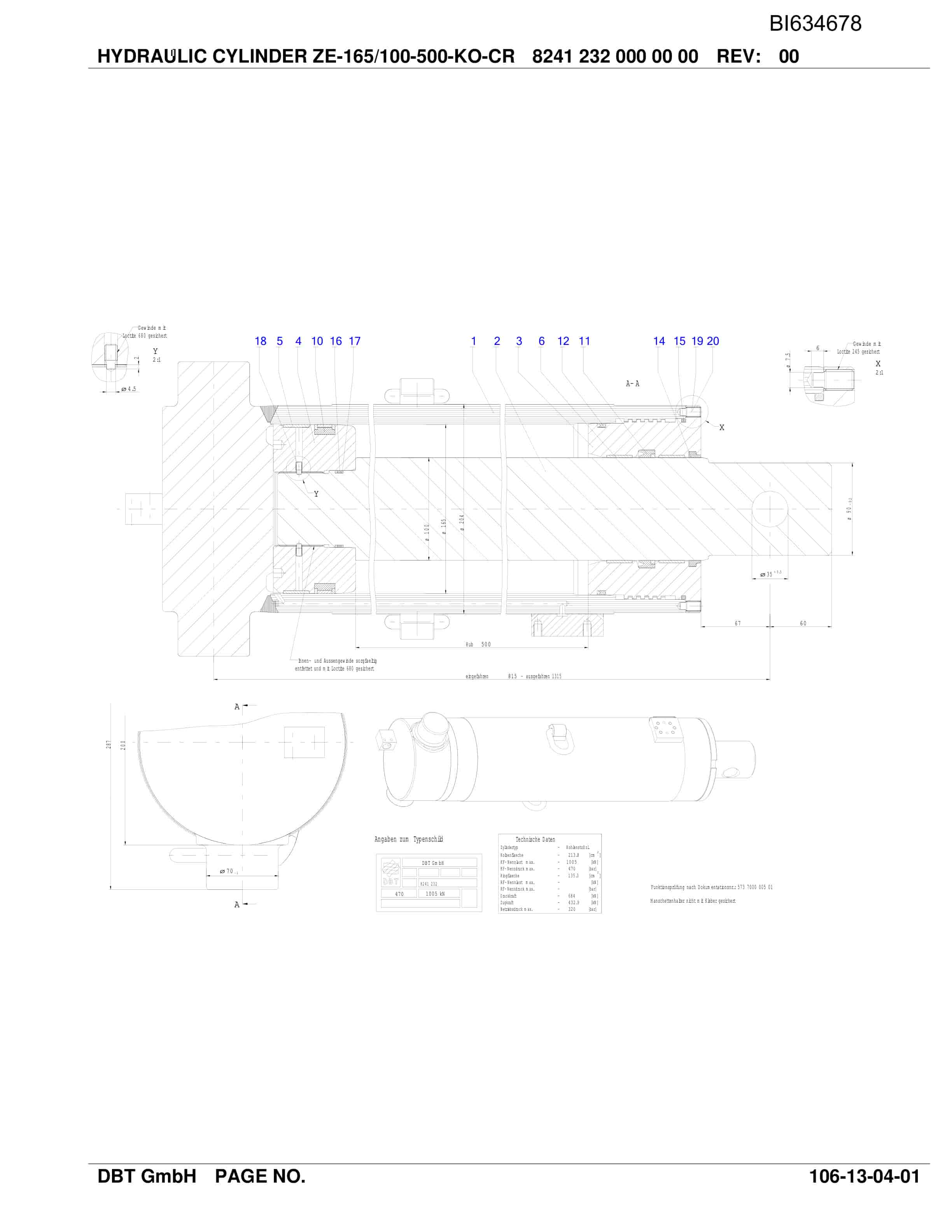 Bucyrus SHENHUA - SHENDONG S10 Parts Catalog BI634678-4