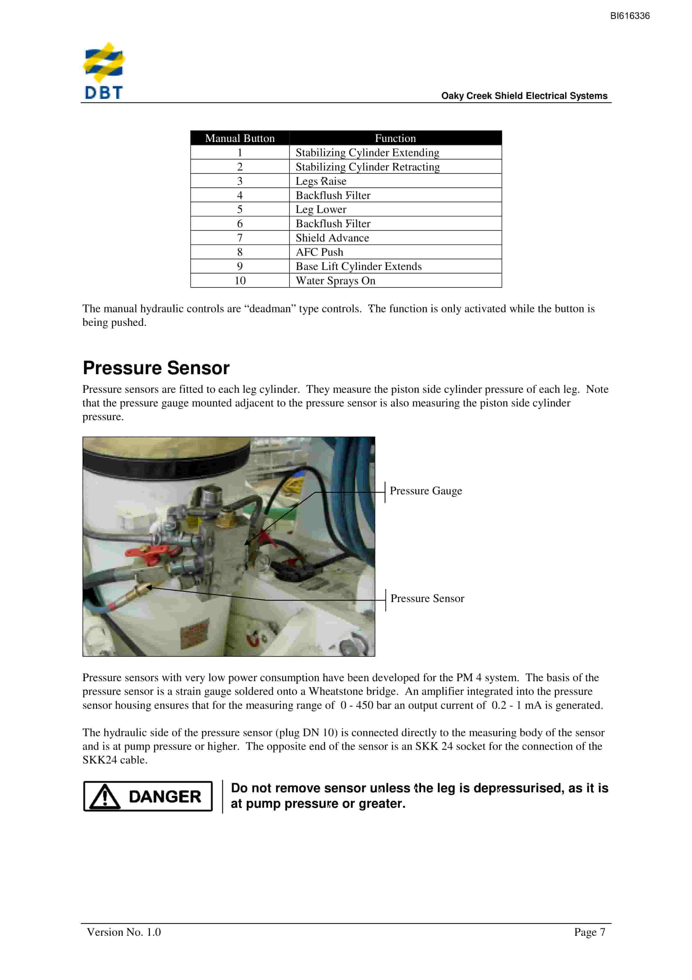Bucyrus Shield Electrical System Technical Manual BI616336-2