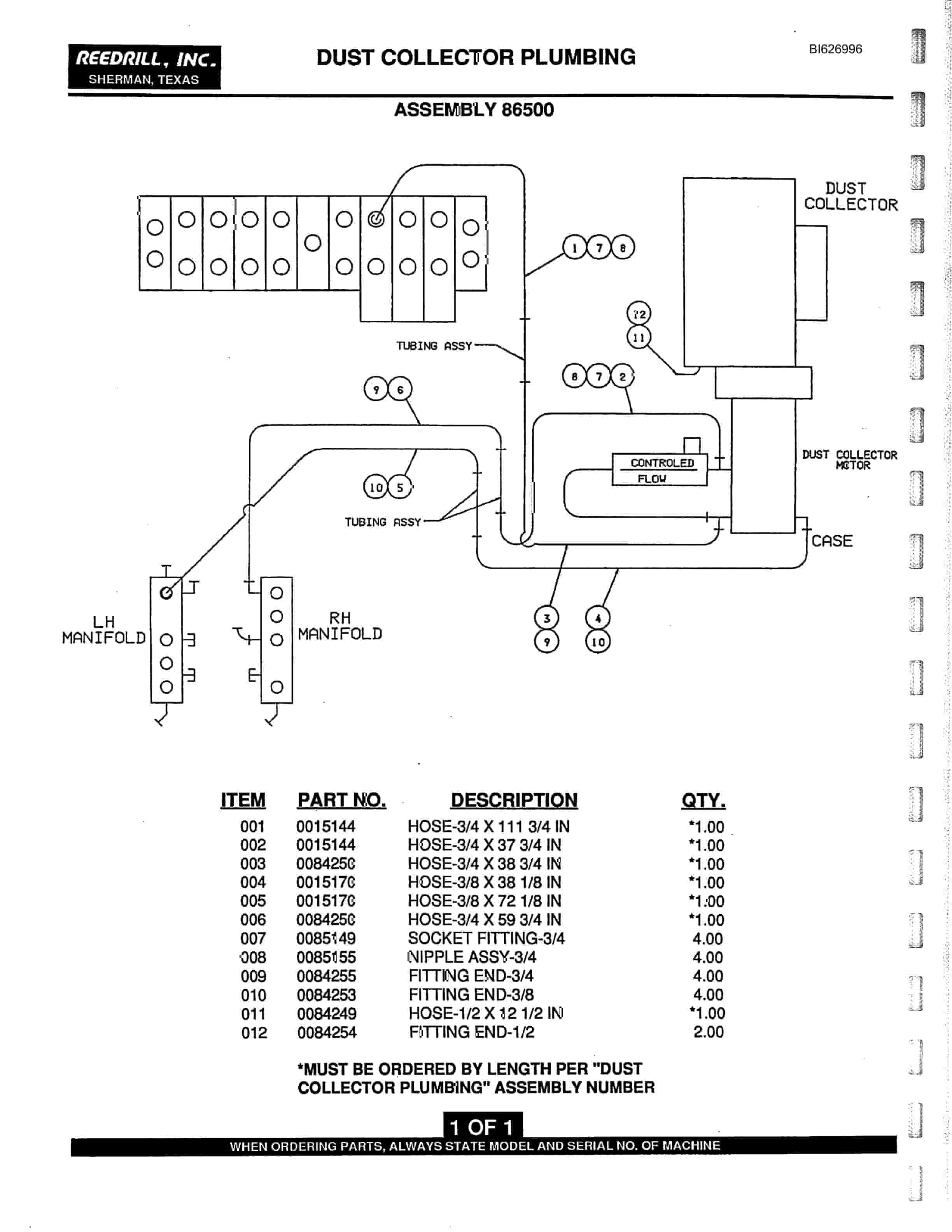Bucyrus SK-50i Infinity Parts Catalog BI626996-4