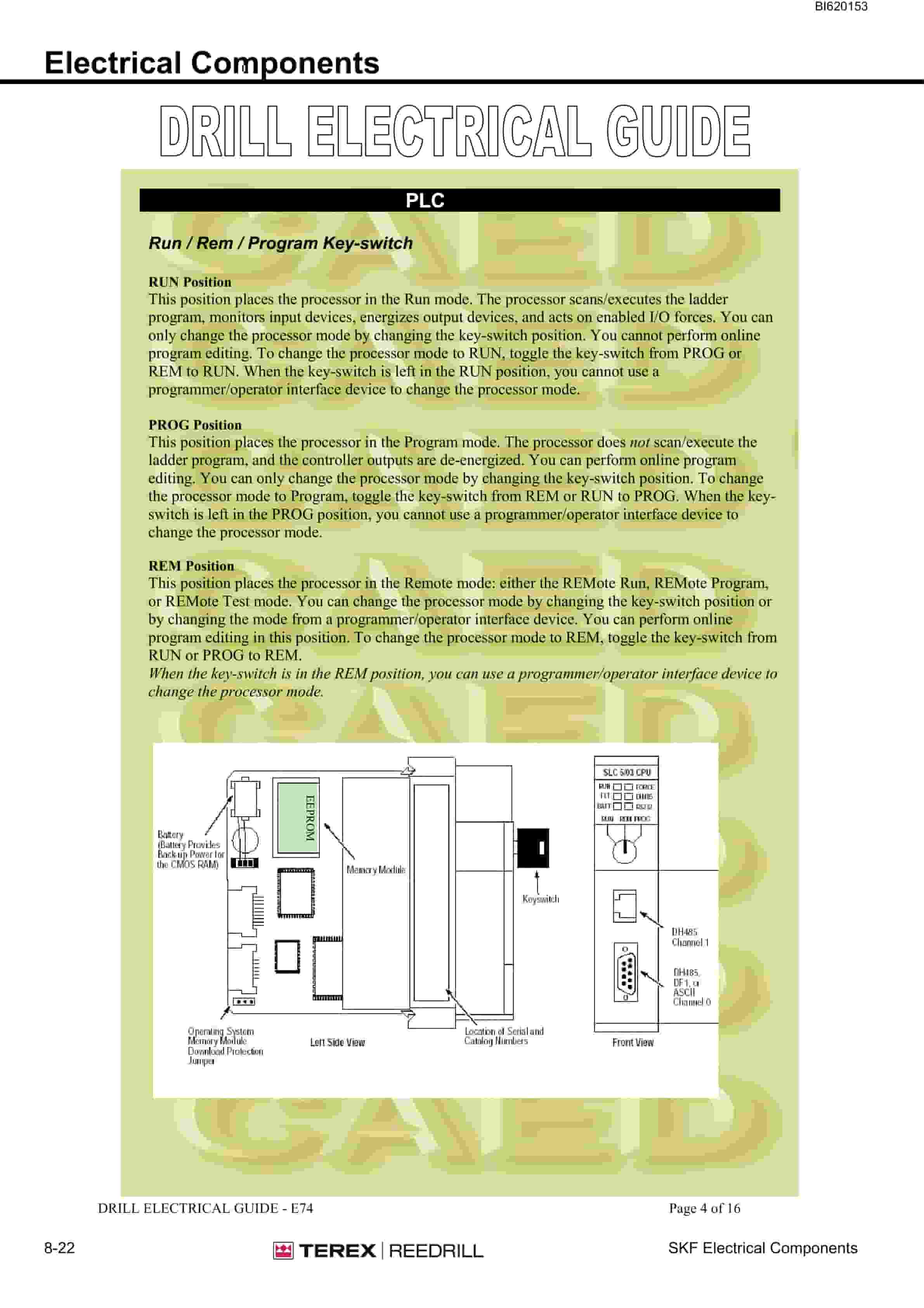 Bucyrus SKF-12 Infinity Blasthole Drill Technical Manual BI620153 4 Bucyrus SKF-12 Infinity Blasthole Drill Technical Manual BI620153 - Image 4