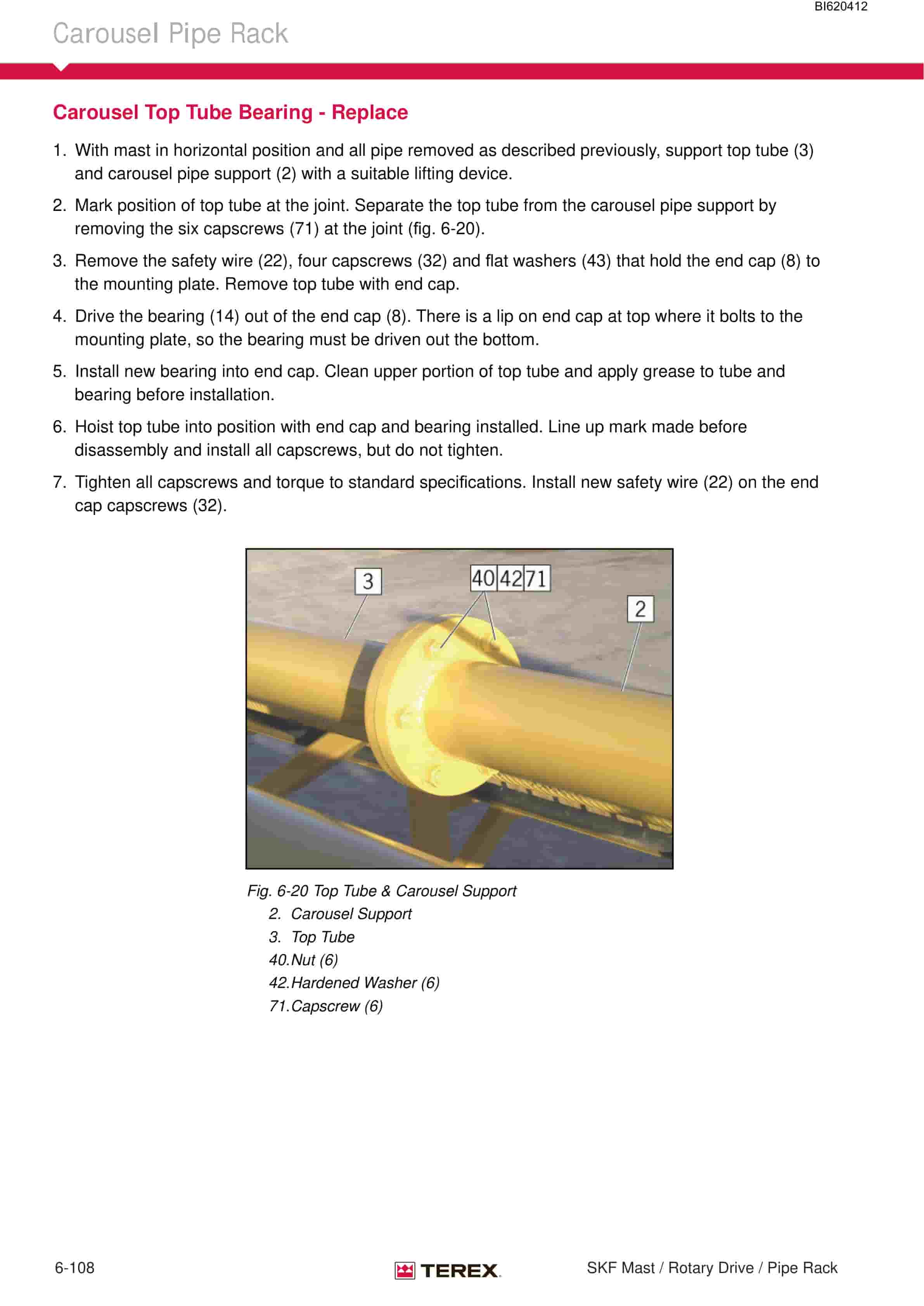 Bucyrus SKF-15 Infinity Blasthole Drill Technical Manual BI620412-2