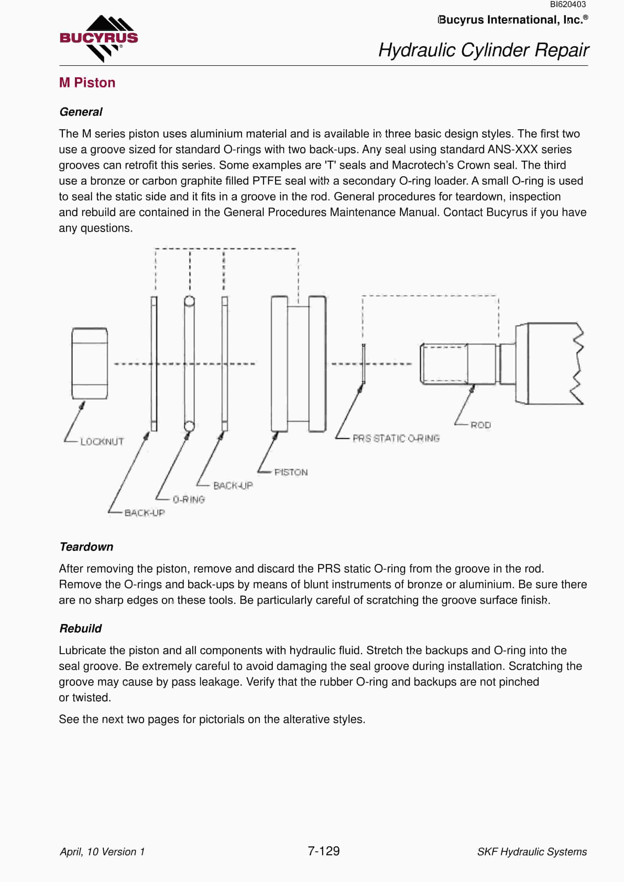 Bucyrus SKF-98 Infinity Blasthole Drill Technical Manual BI620403 4 Bucyrus SKF-98 Infinity Blasthole Drill Technical Manual BI620403 - Image 4