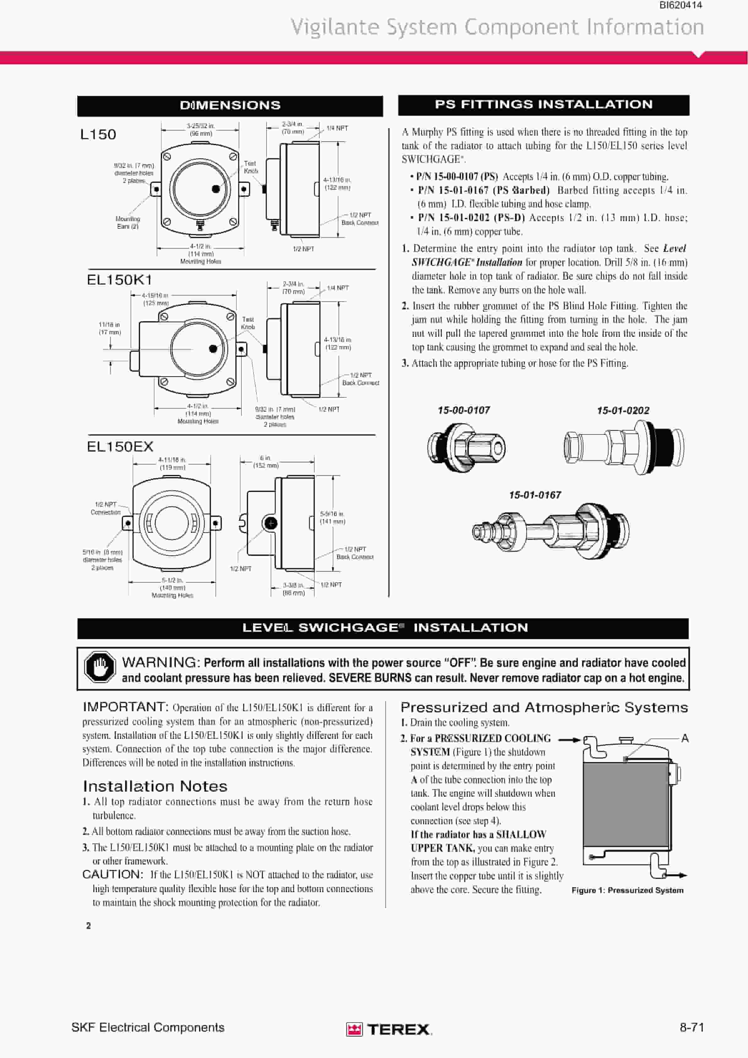 Bucyrus SKF-98 Infinity Blasthole Drill Technical Manual BI620414-5