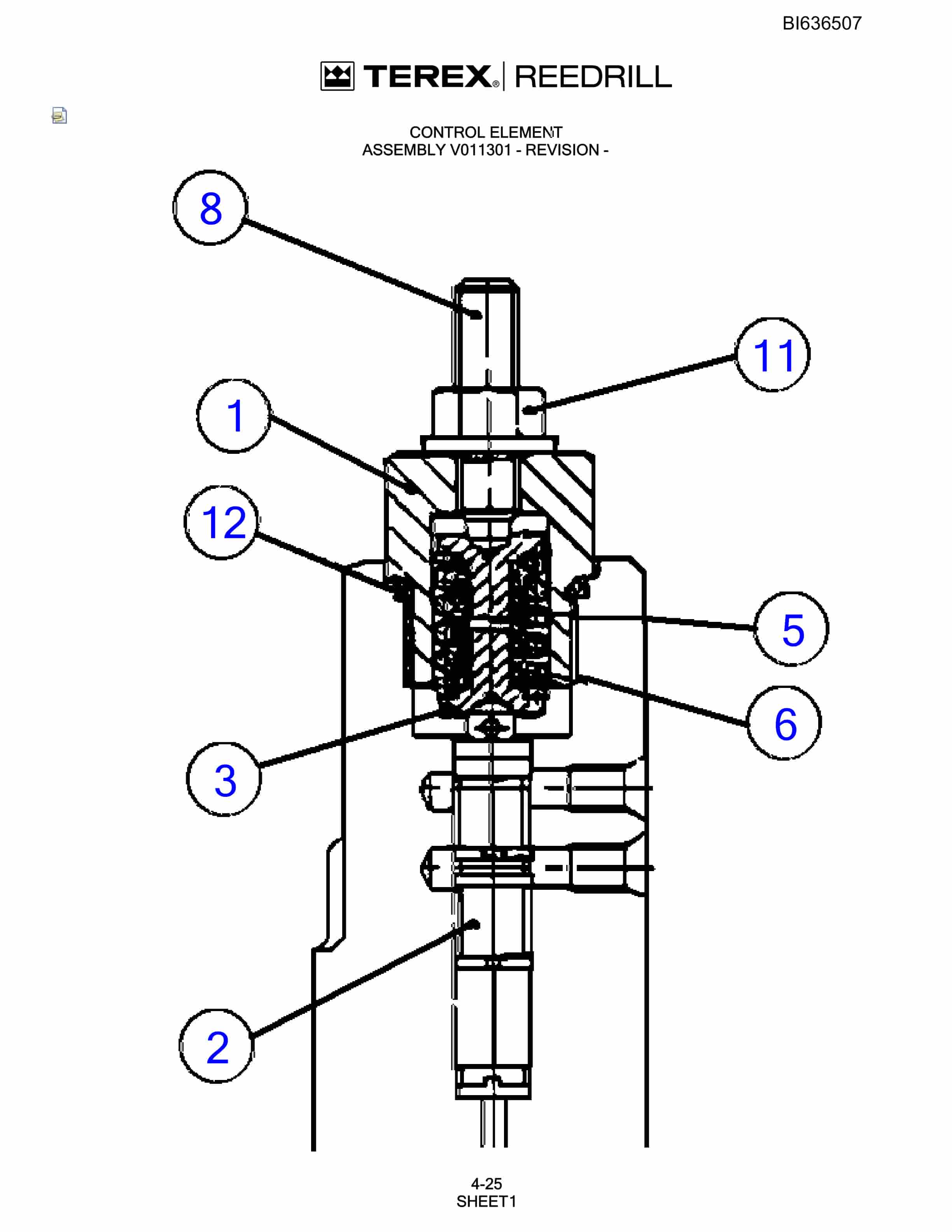 Bucyrus SKF Infinity Blasthole Drill Parts Catalog BI636507-2