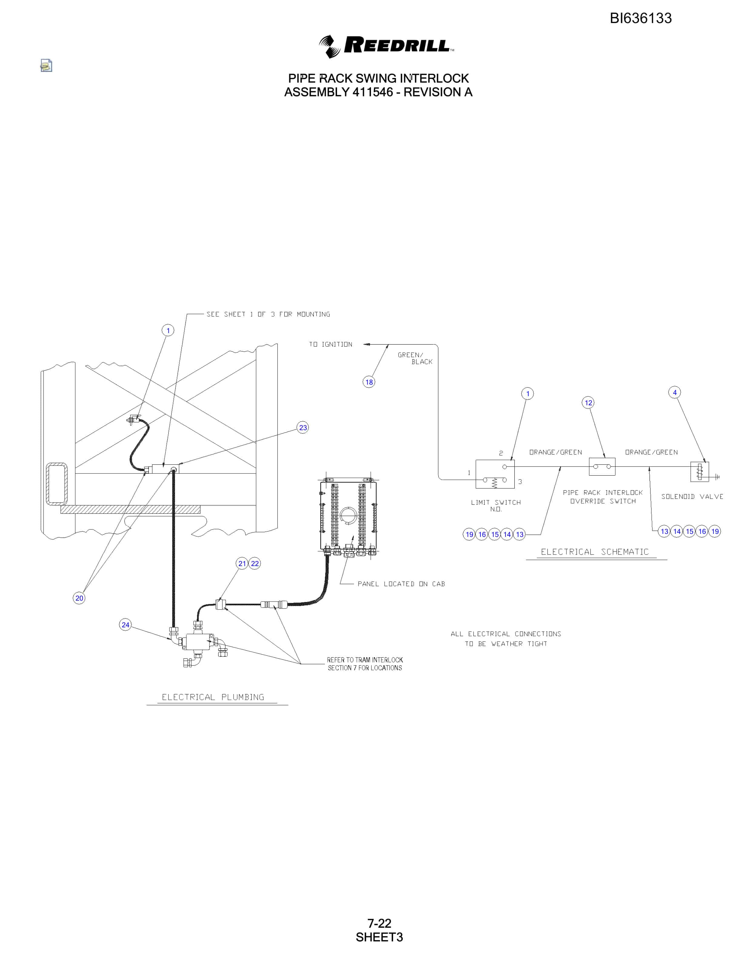Bucyrus SKS Infinity Blasthole Drill Parts Catalog BI636133-5