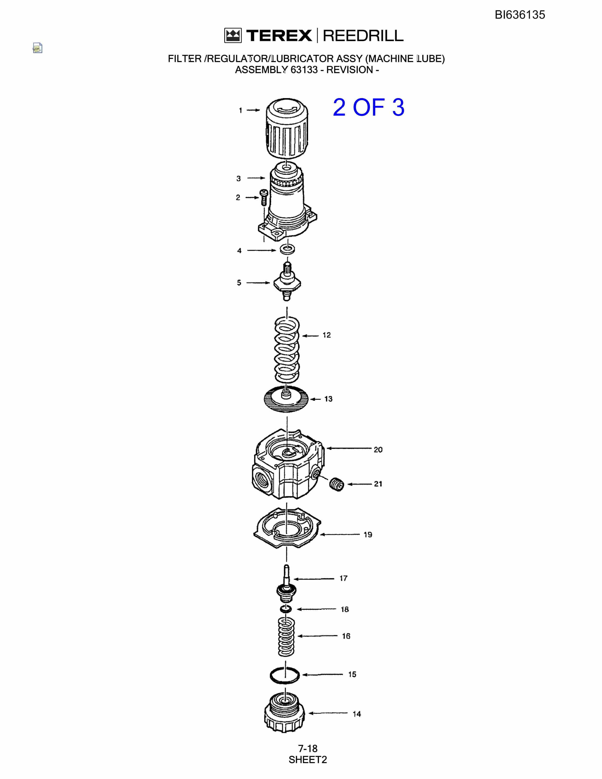 Bucyrus SKS Infinity Blasthole Drill Parts Catalog BI636135-4