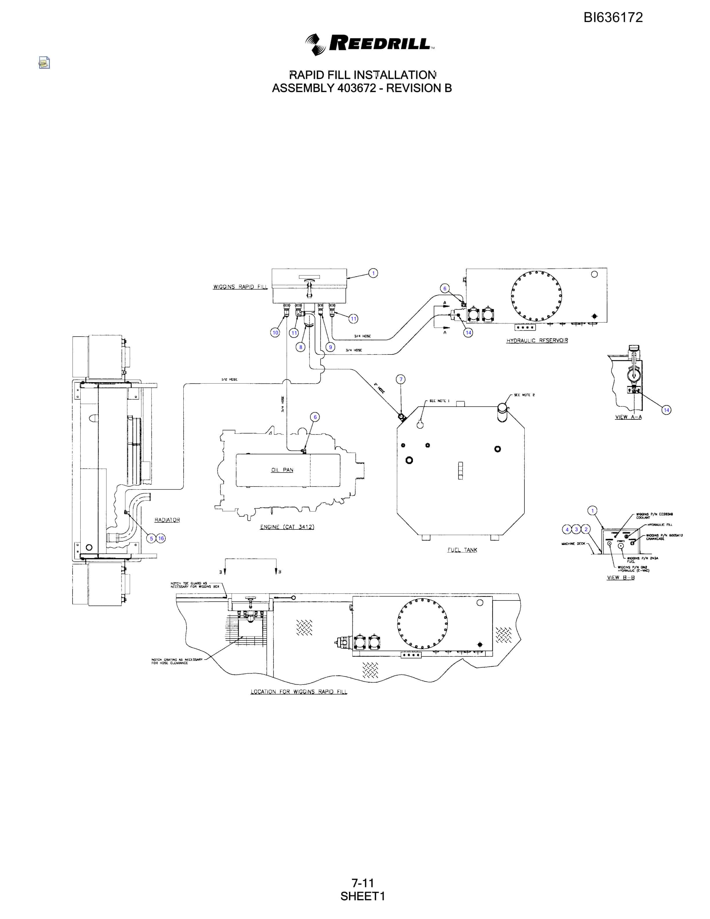 Bucyrus SKS Infinity Blasthole Drill Parts Catalog BI636172-4