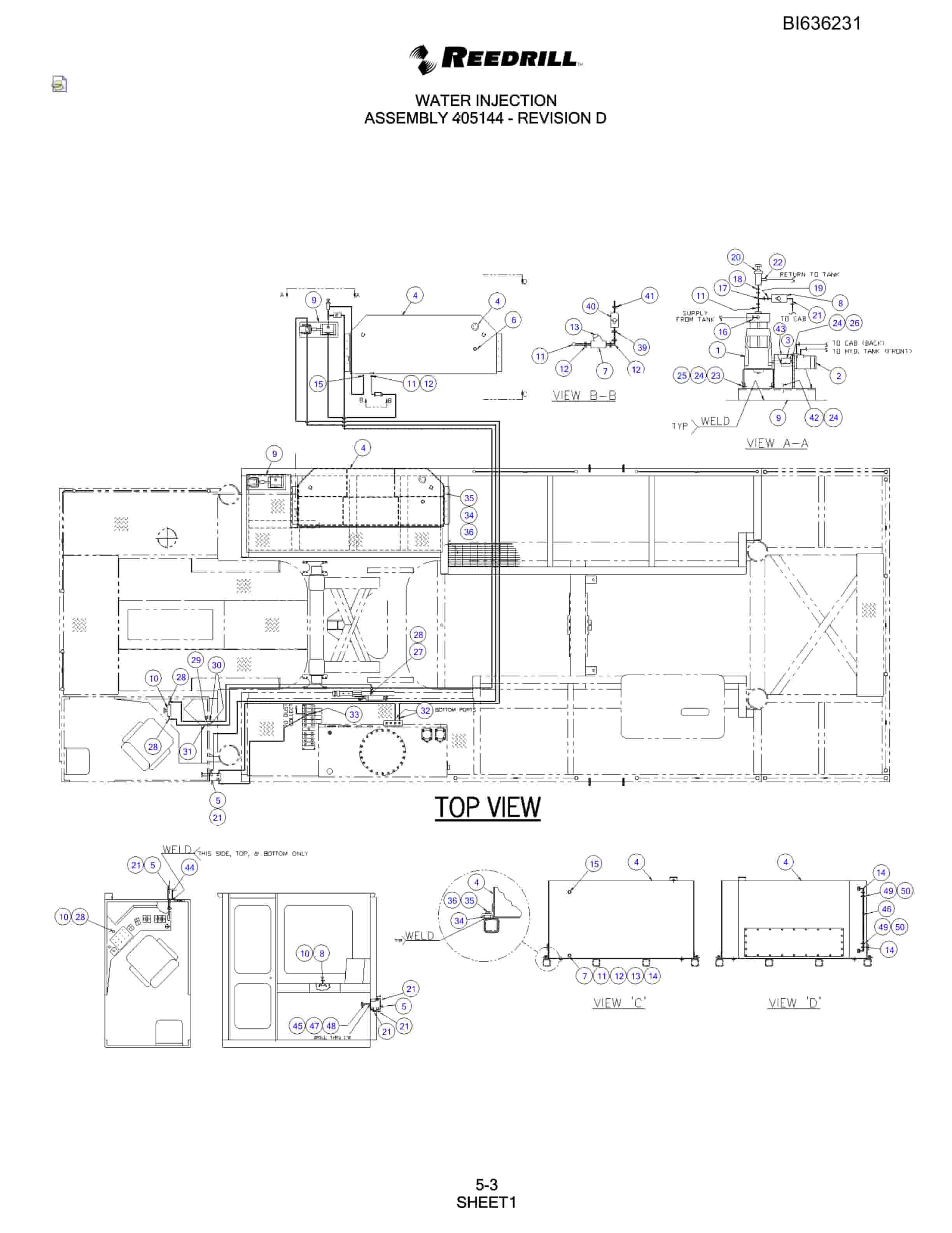 Bucyrus SKS Infinity Blasthole Drill Parts Catalog BI636231-2