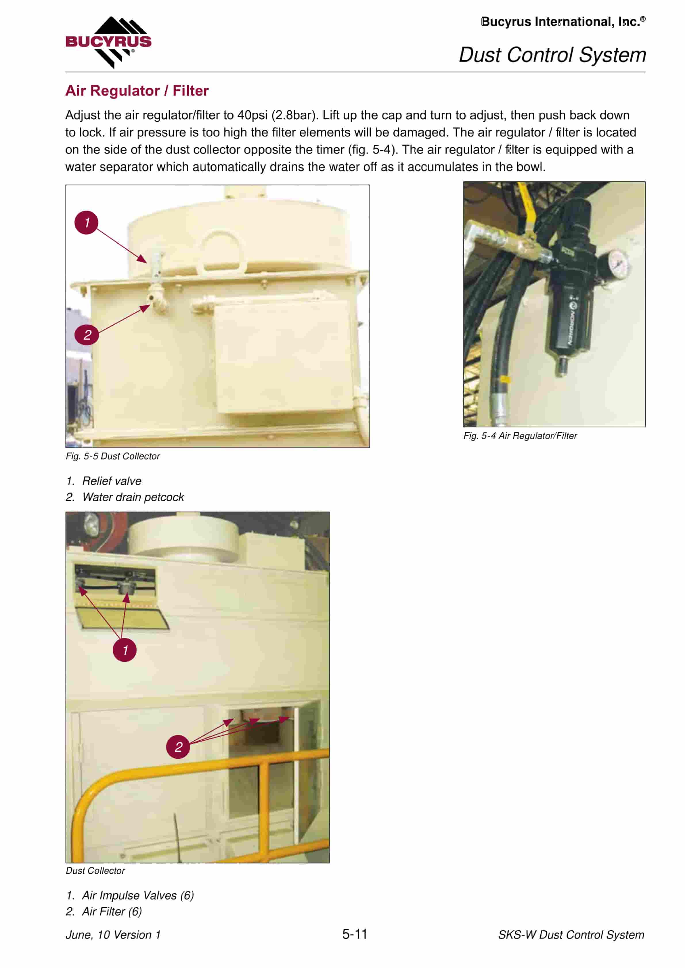 Bucyrus SKS-W Infinity Blasthole Drill Technical Manual BI620419-01-2