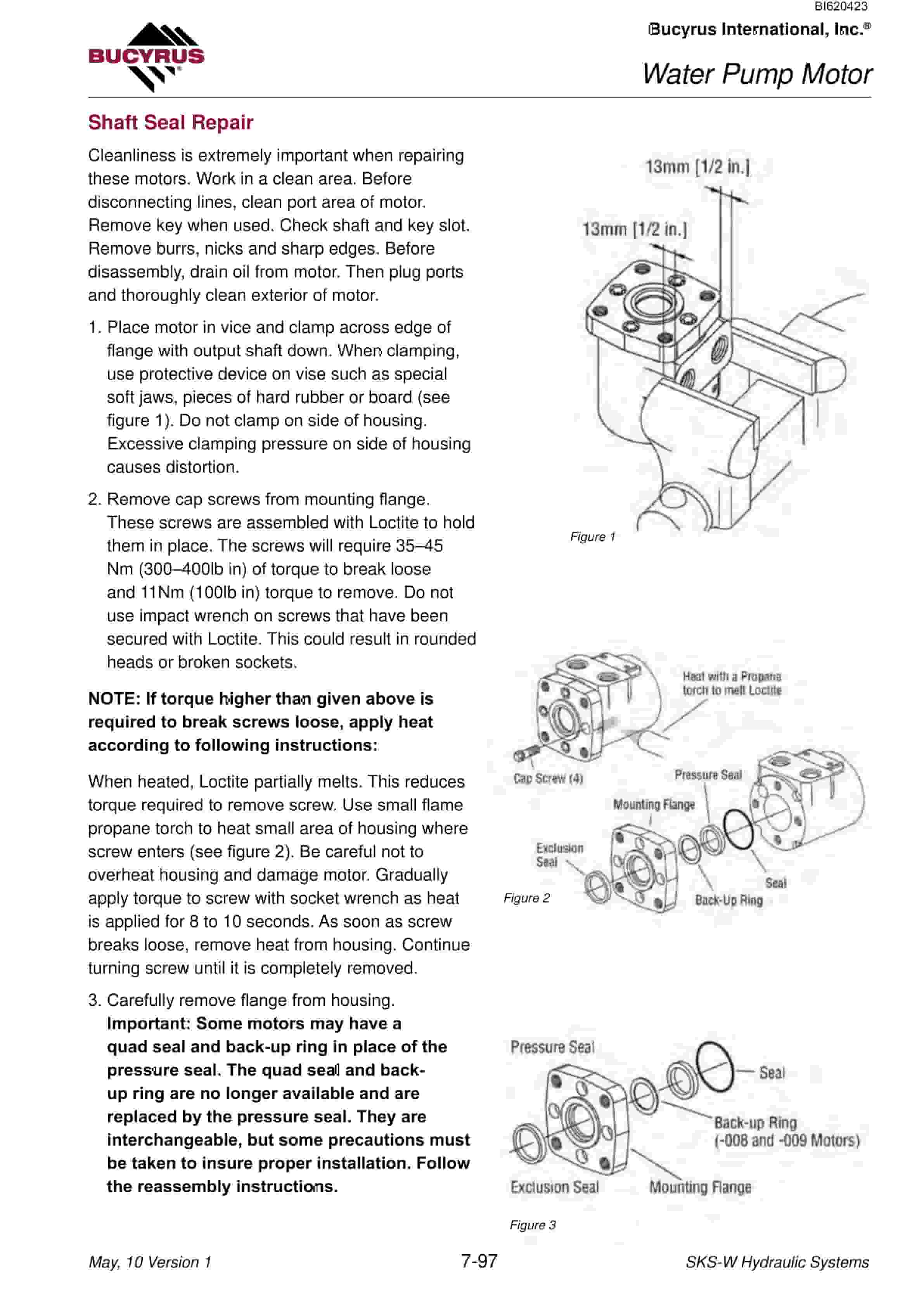 Bucyrus SKSS Infinity Blasthole Drill Technical Manual BI620423-01-4