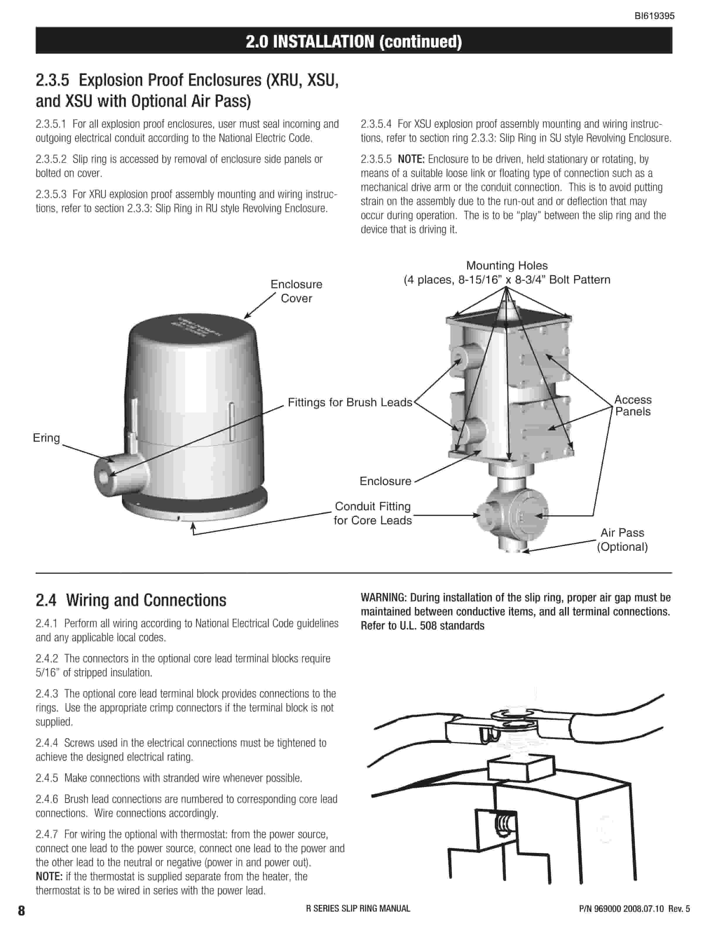 Bucyrus Slip Rings R Series Technical Manual BI619395-3