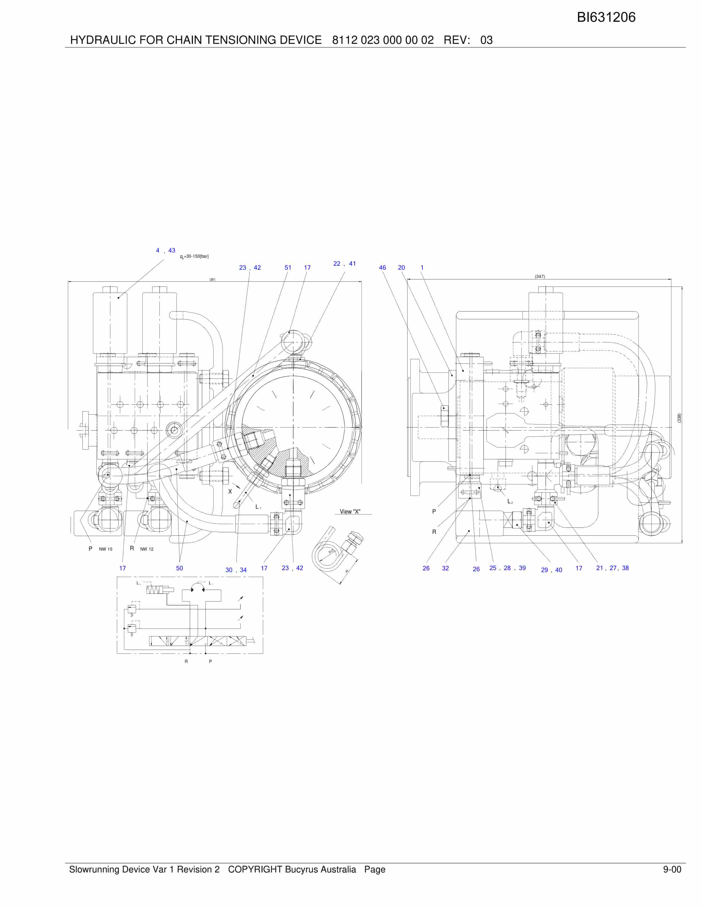 Bucyrus Slowrunning Device Var 1 Revision 2 Parts Catalog BI631206-3