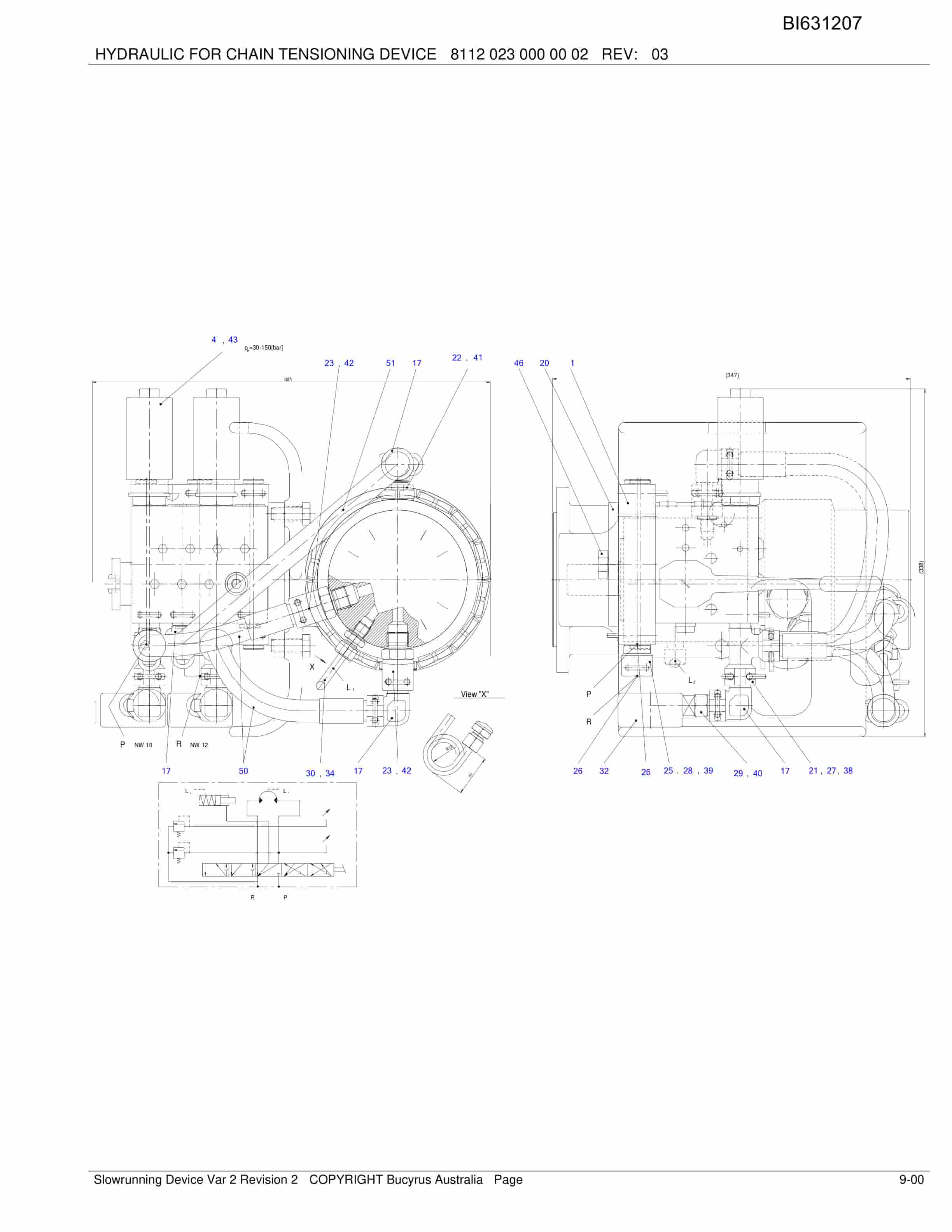 Bucyrus Slowrunning Device Var 2 Revision 2 Parts Catalog BI631207-3