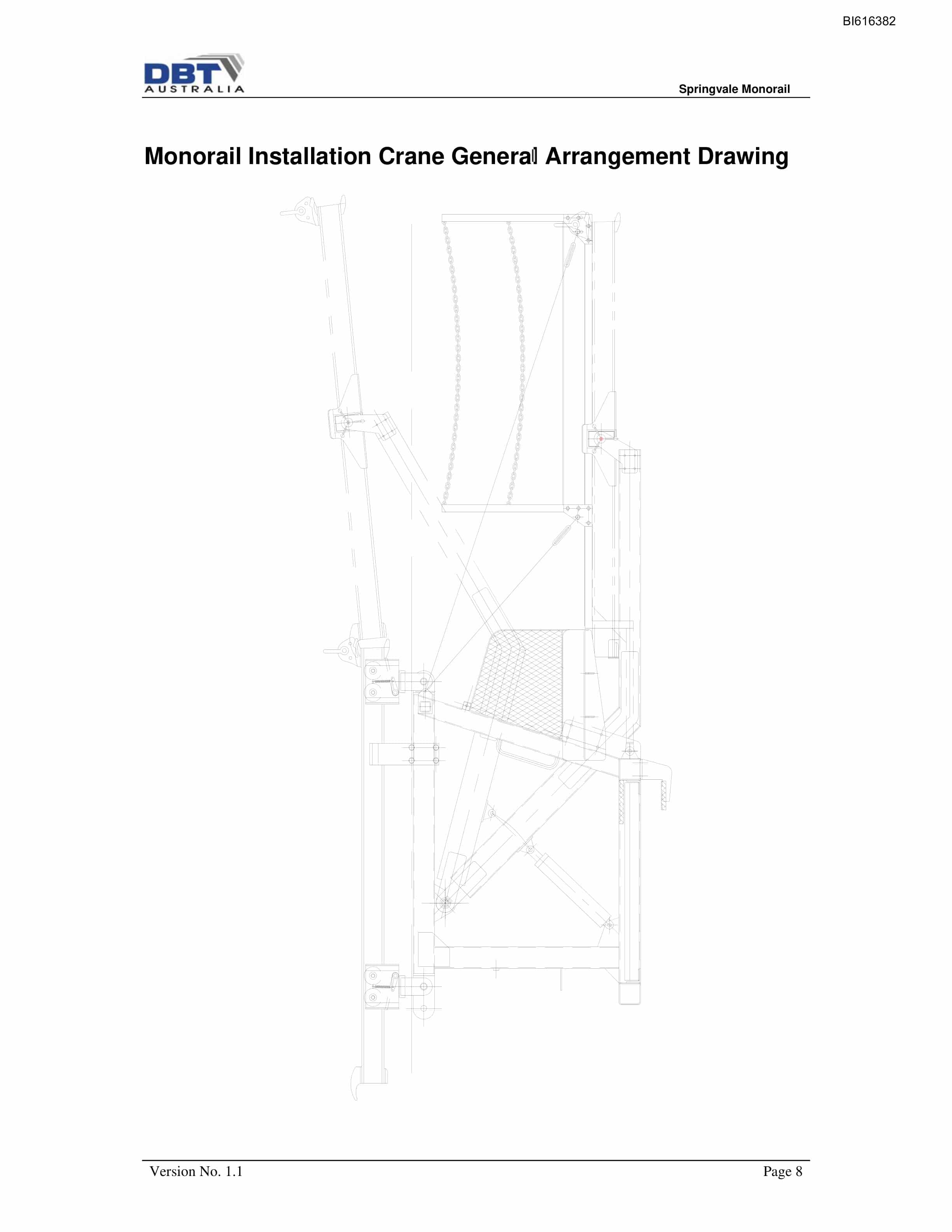 Bucyrus Springvale Monorail Installation Crane Technical Manual BI616382-2