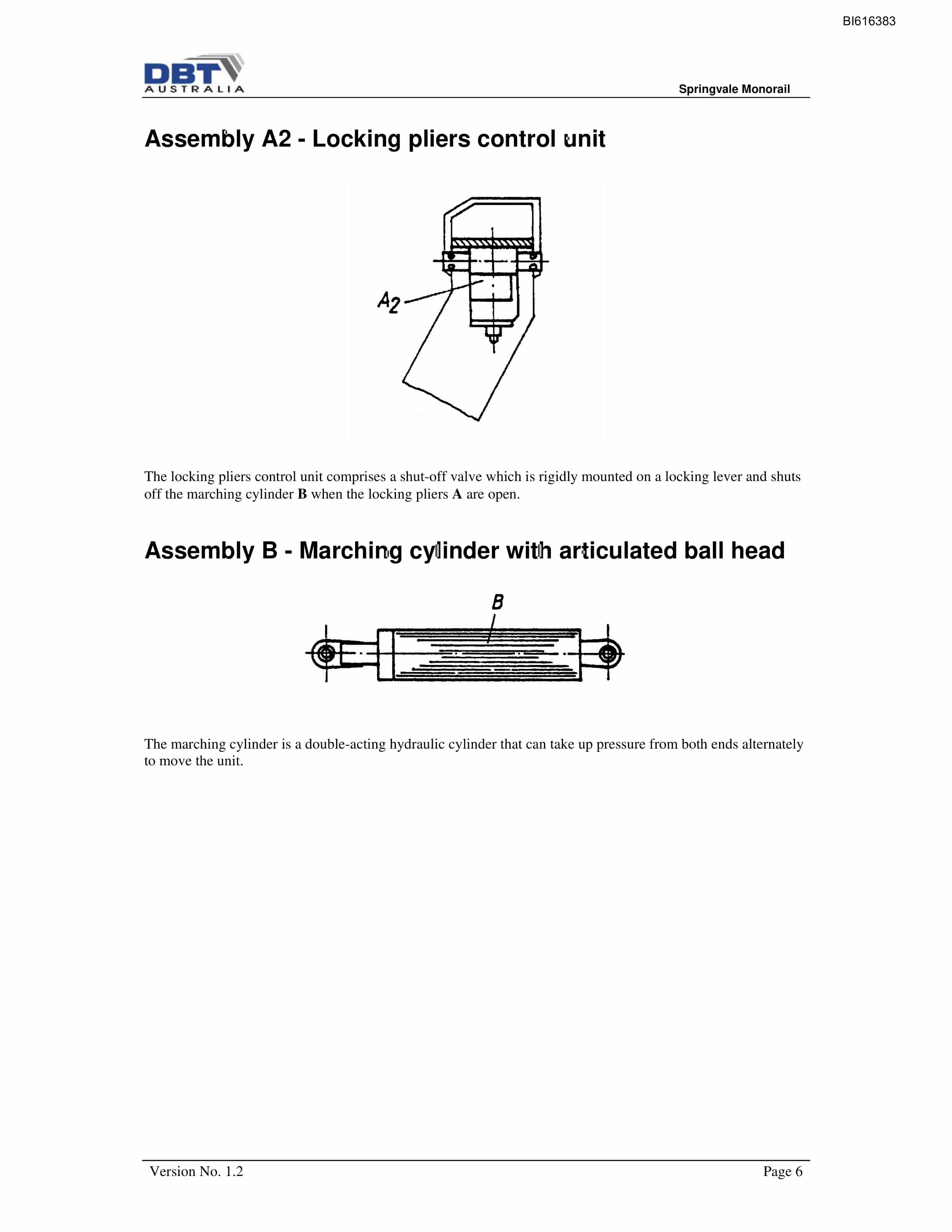 Bucyrus Springvale Push Pull Device Technical Manual BI616383-2