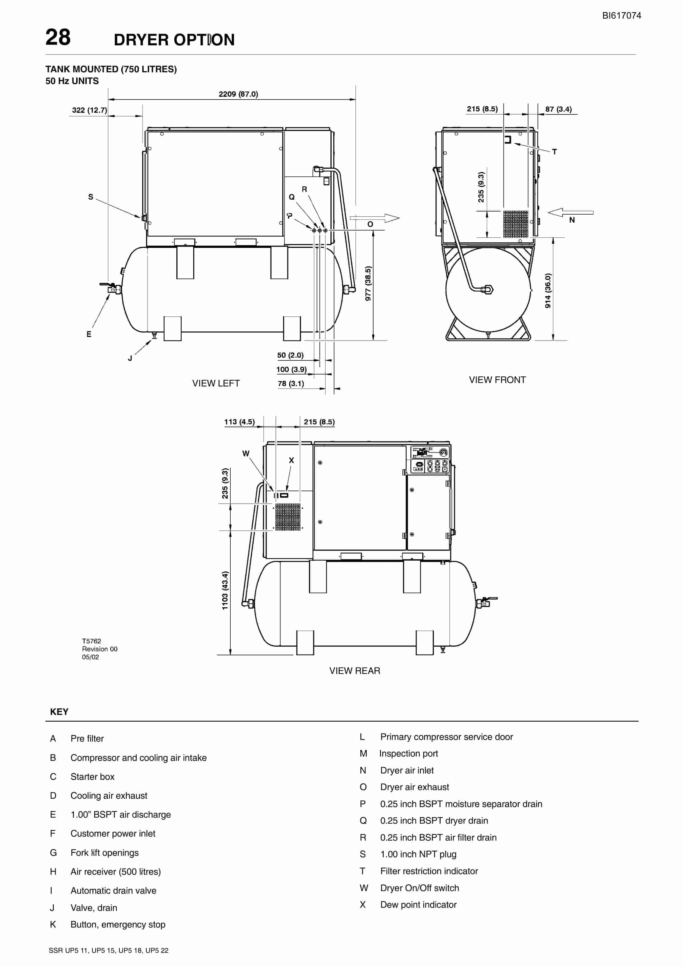 Bucyrus SSR UP5 11, UP5 15, UP5 18, UP5 22 50Hz Technical Manual BI617074 3 Bucyrus SSR UP5 11, UP5 15, UP5 18, UP5 22 50Hz Technical Manual BI617074 - Image 3