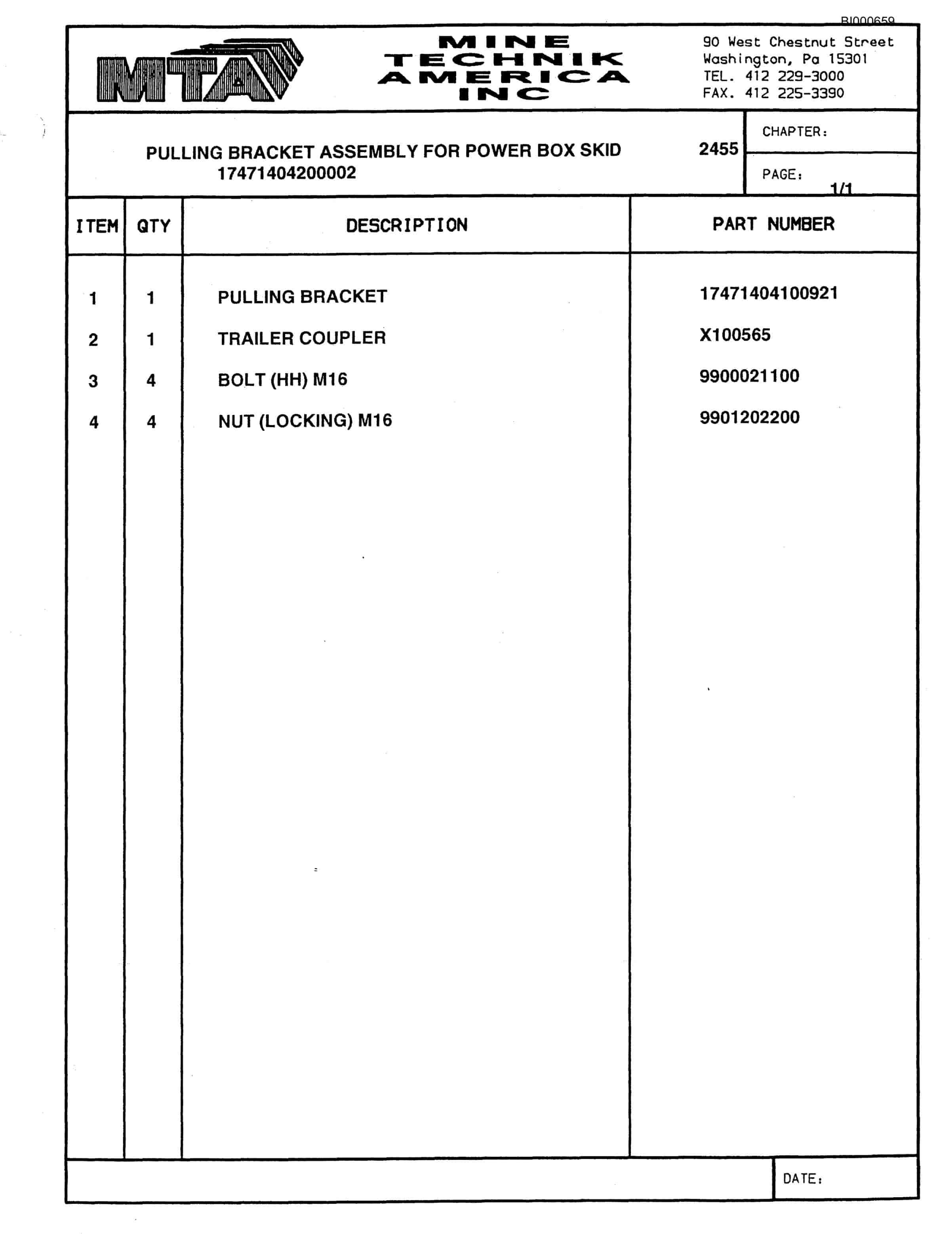 Bucyrus Stage Loader And Belt Tailpiece Parts Catalog BI000659-3