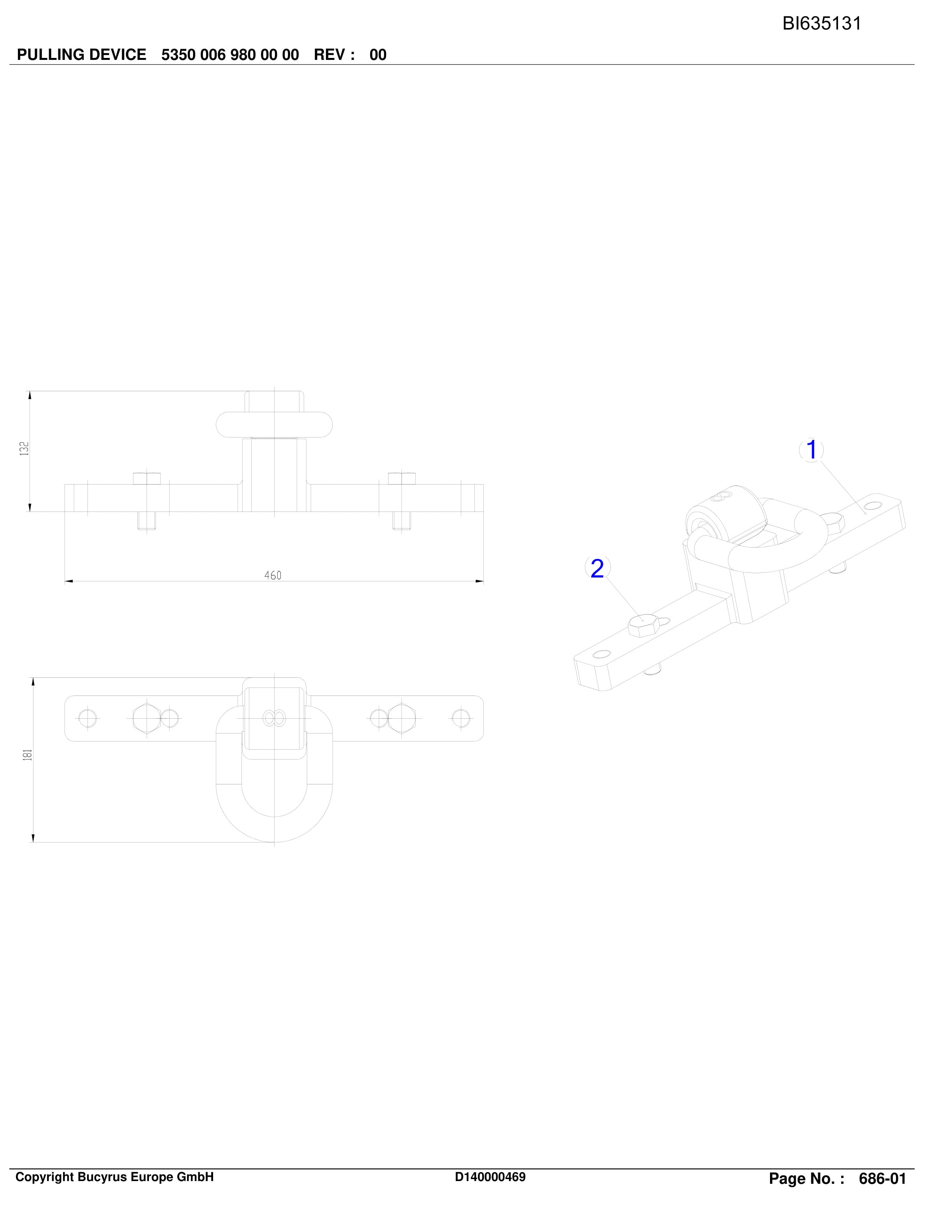 Bucyrus Stage Loader PF 6-1542 Parts Catalog BI635131-4