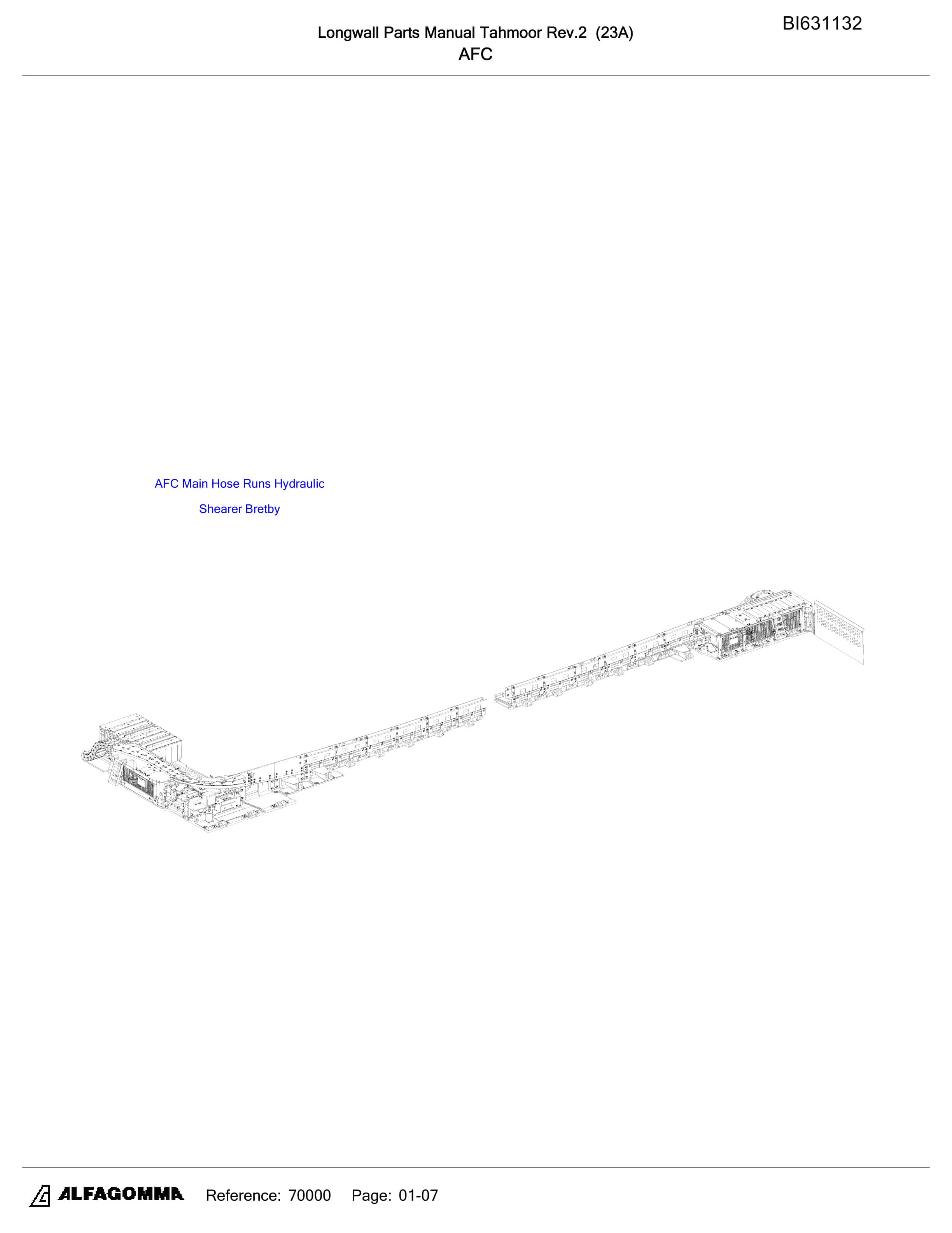 Bucyrus Tahmoor Longwall Parts Catalog BI631132-3