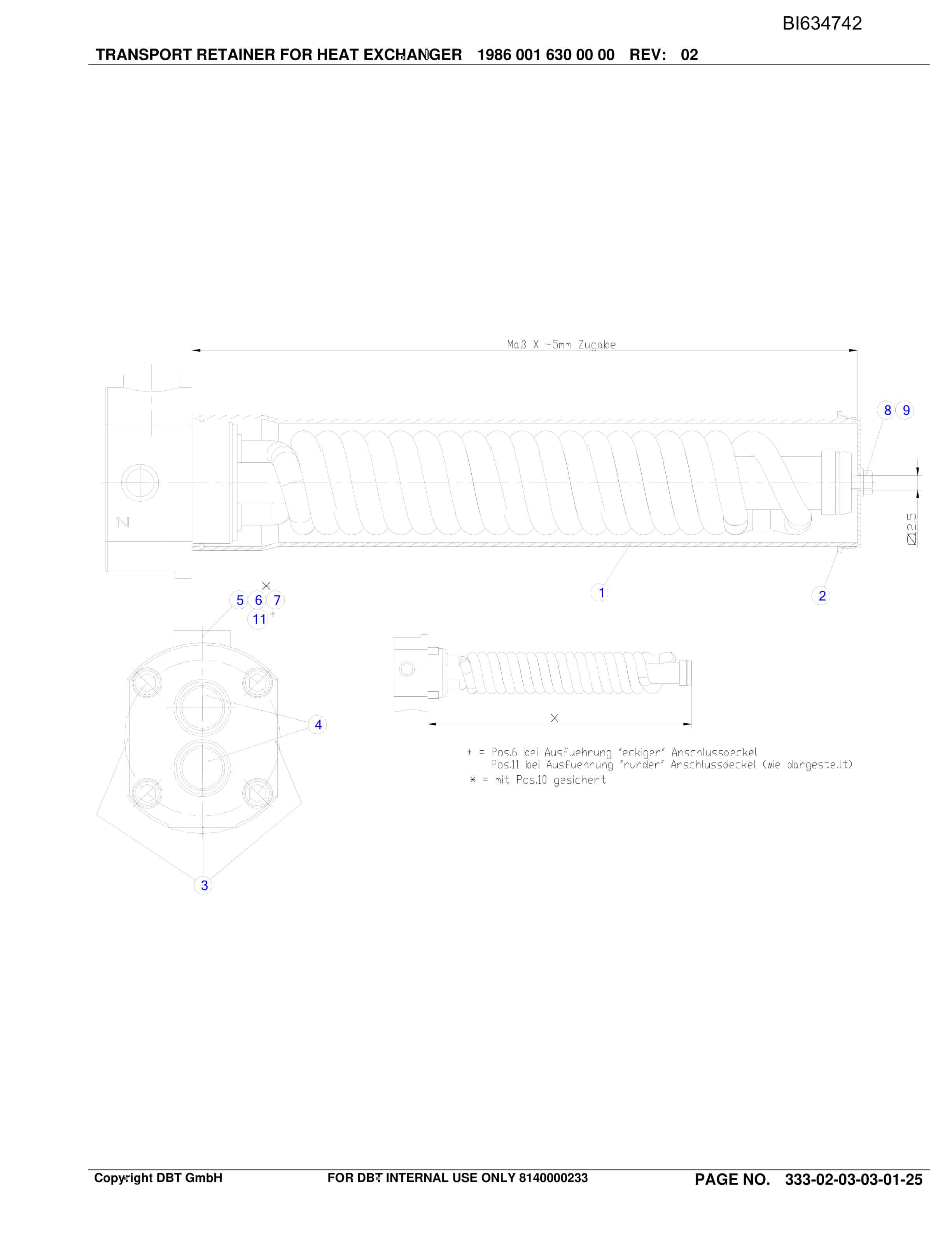 Bucyrus TIEFA III DAMING - GH-PRT PF 3-822 Parts Catalog BI634742-4