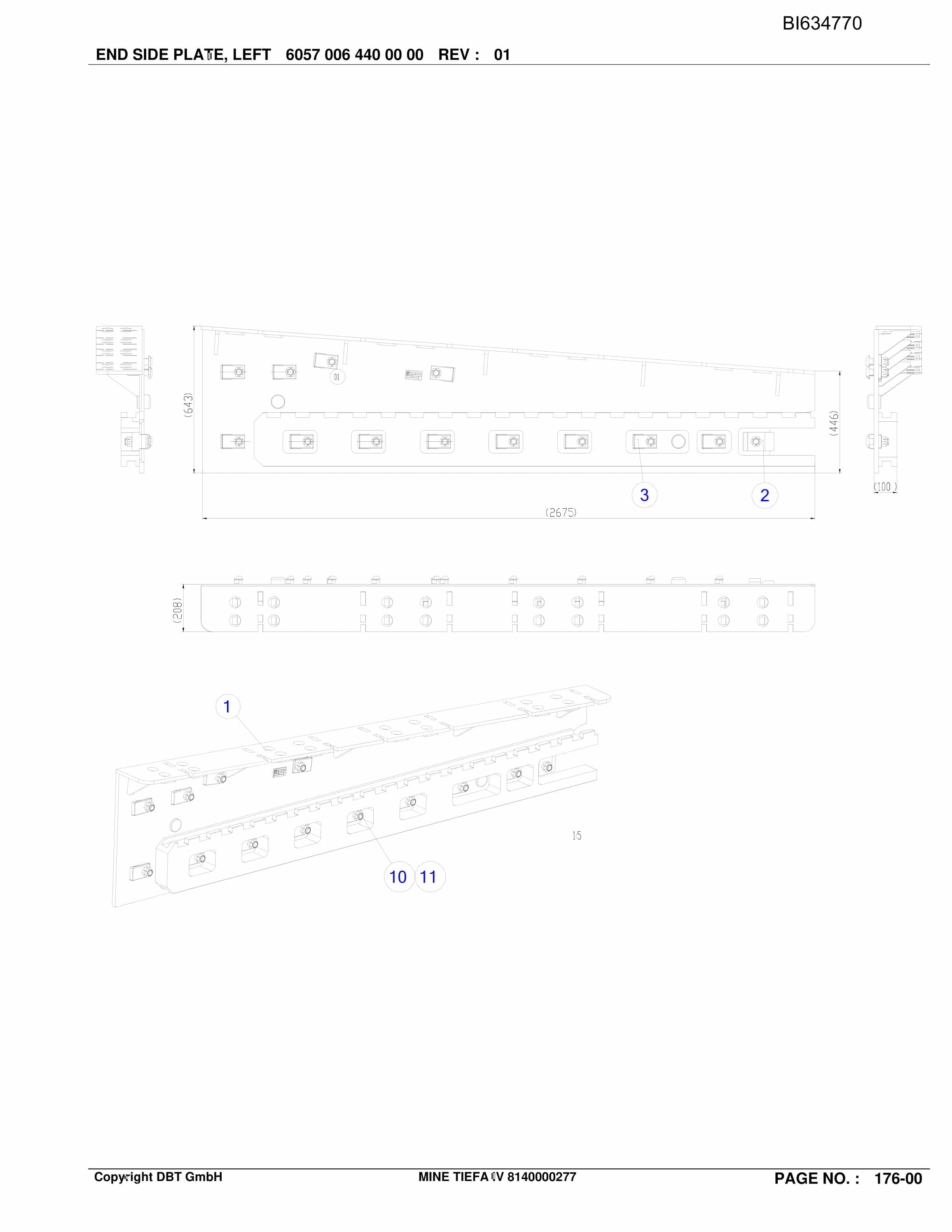 Bucyrus TIEFA IV, GH-PRT PF 3-822 Parts Catalog BI634770-2