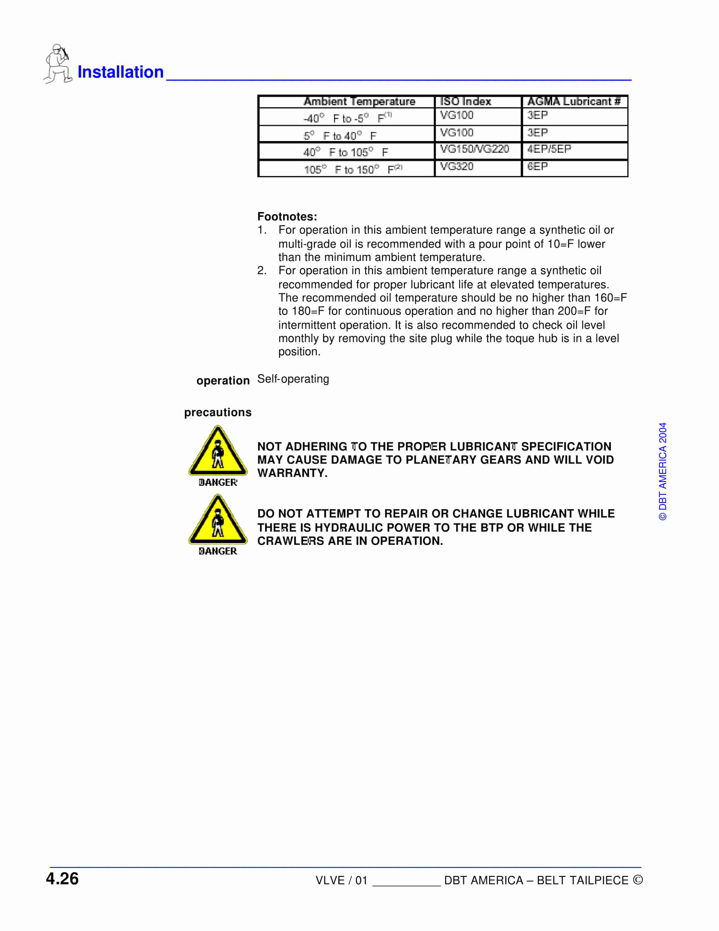 Bucyrus Torque Hub (2-WD) Crawler Mounted Belt Tailpiece Operation Manual-3