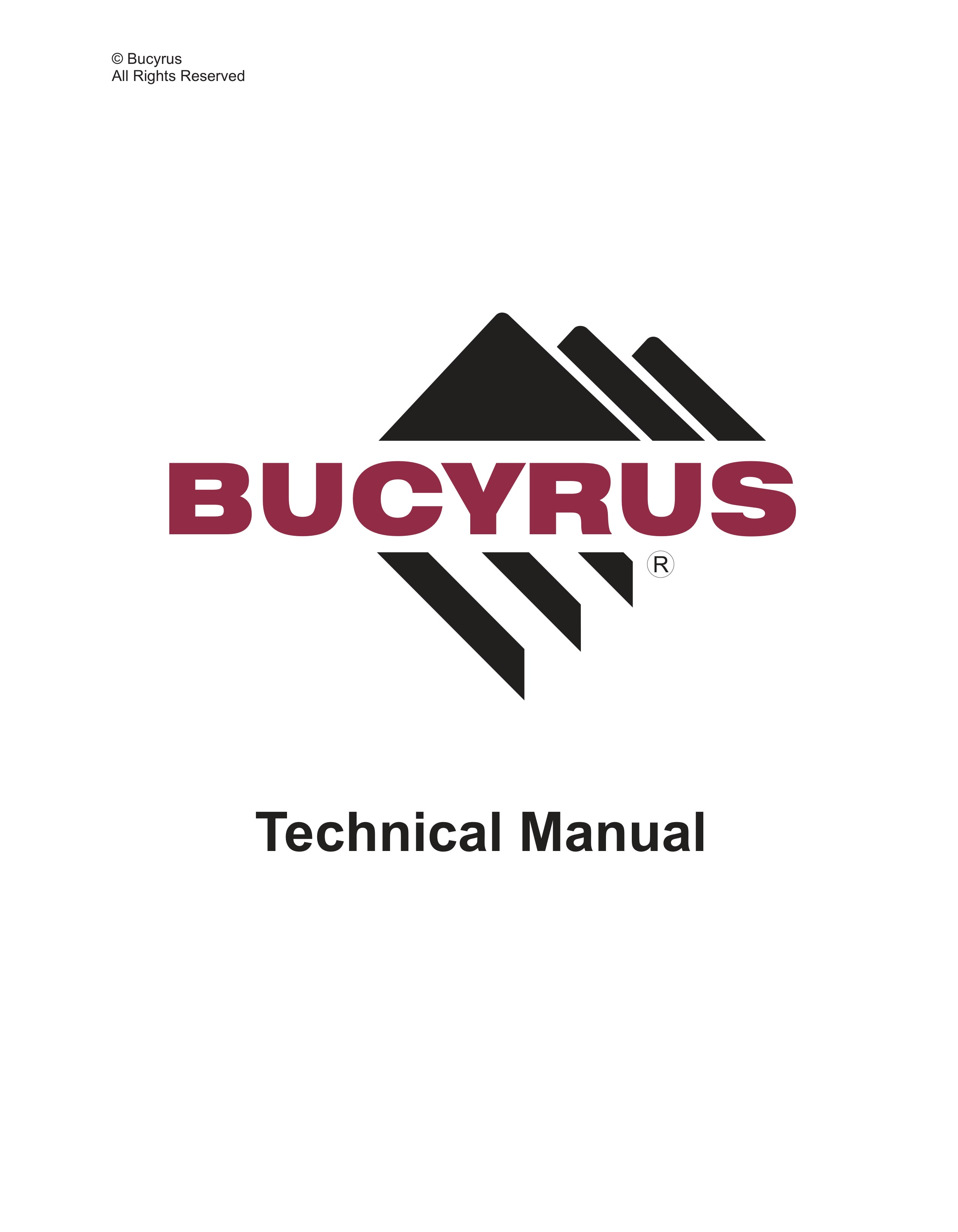 Bucyrus Turbo Couplings With Constant Filling Technical Manual BI619074