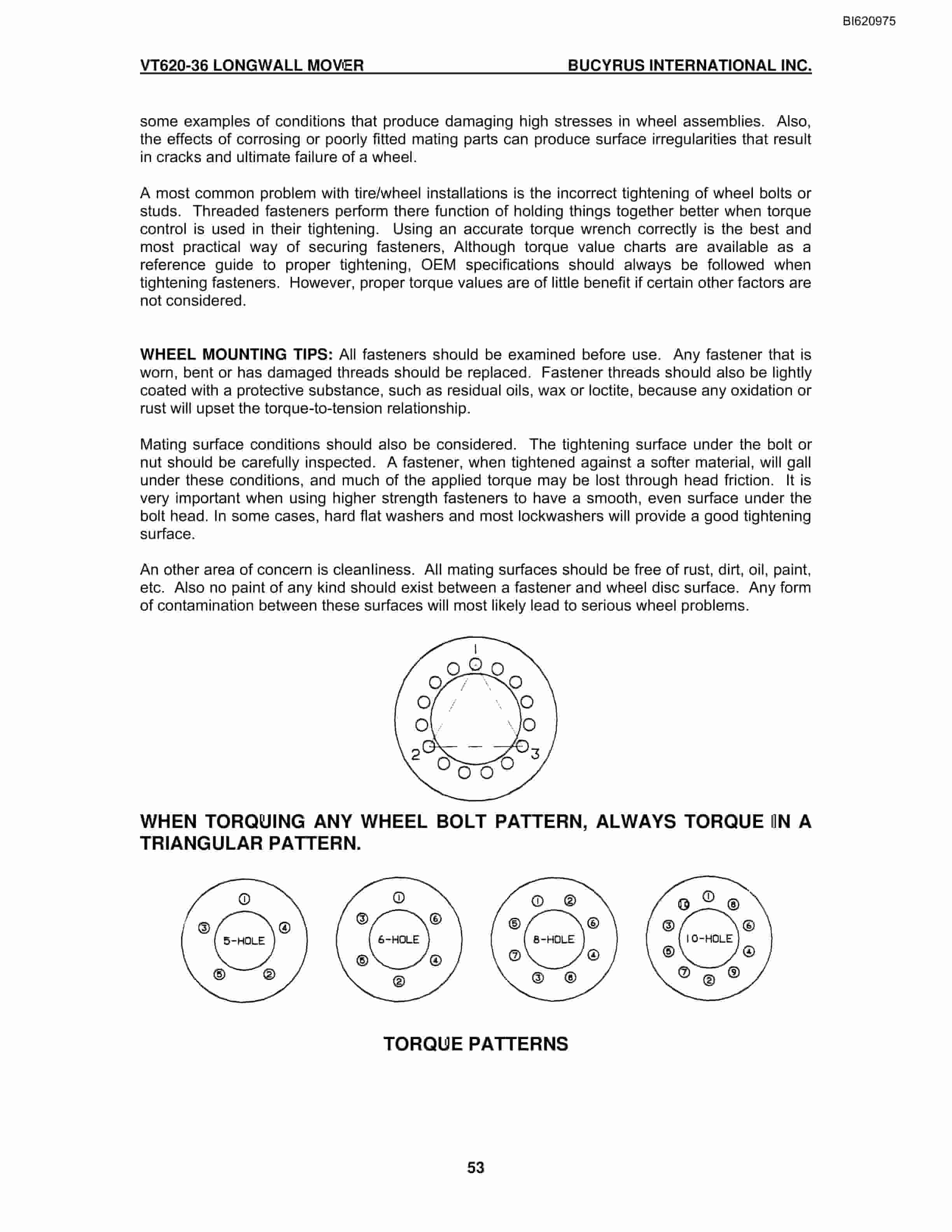 Bucyrus VT620-36 Series Longwall Mover Operation Manual BI620975-4