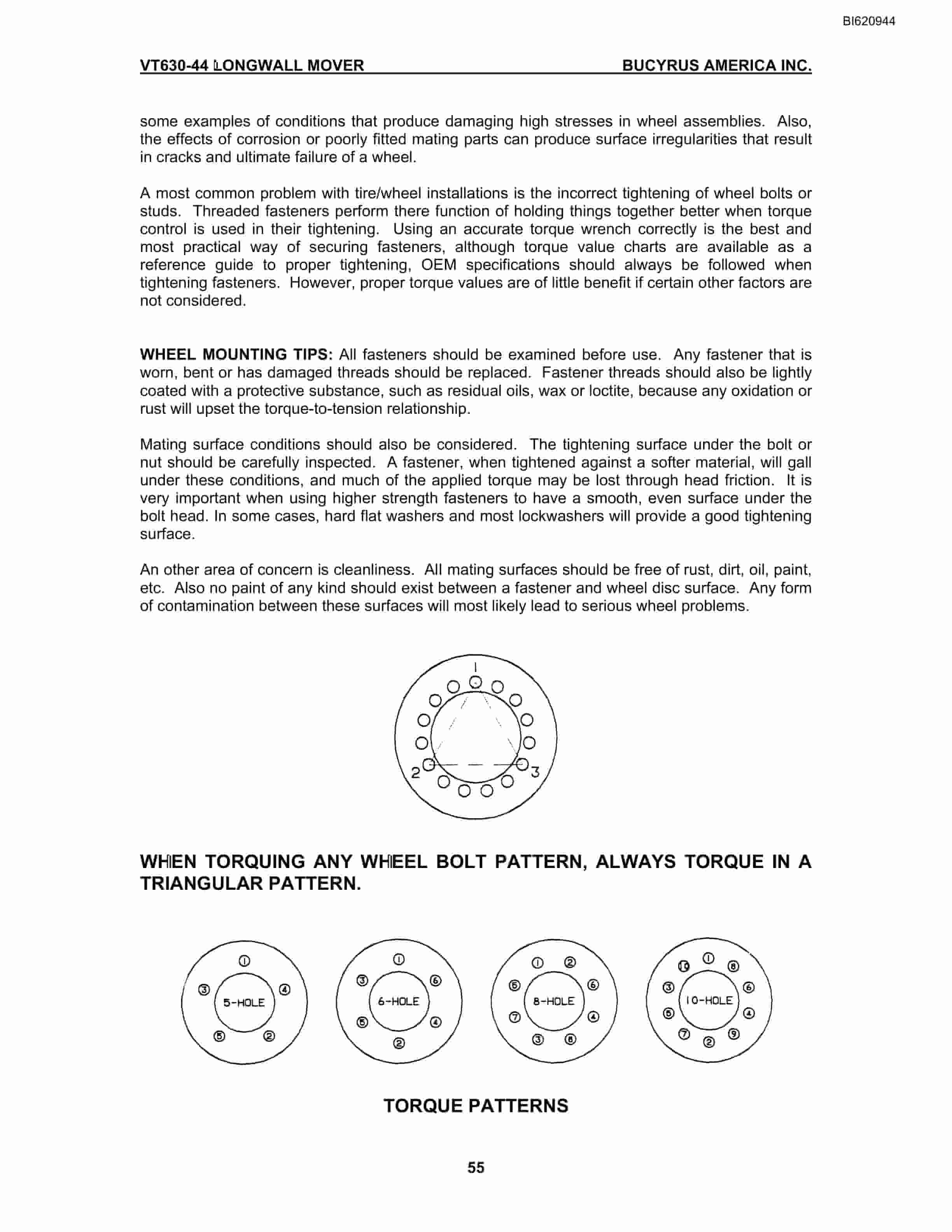 Bucyrus VT630-44 Longwall Mover Operation Manual BI620944-4