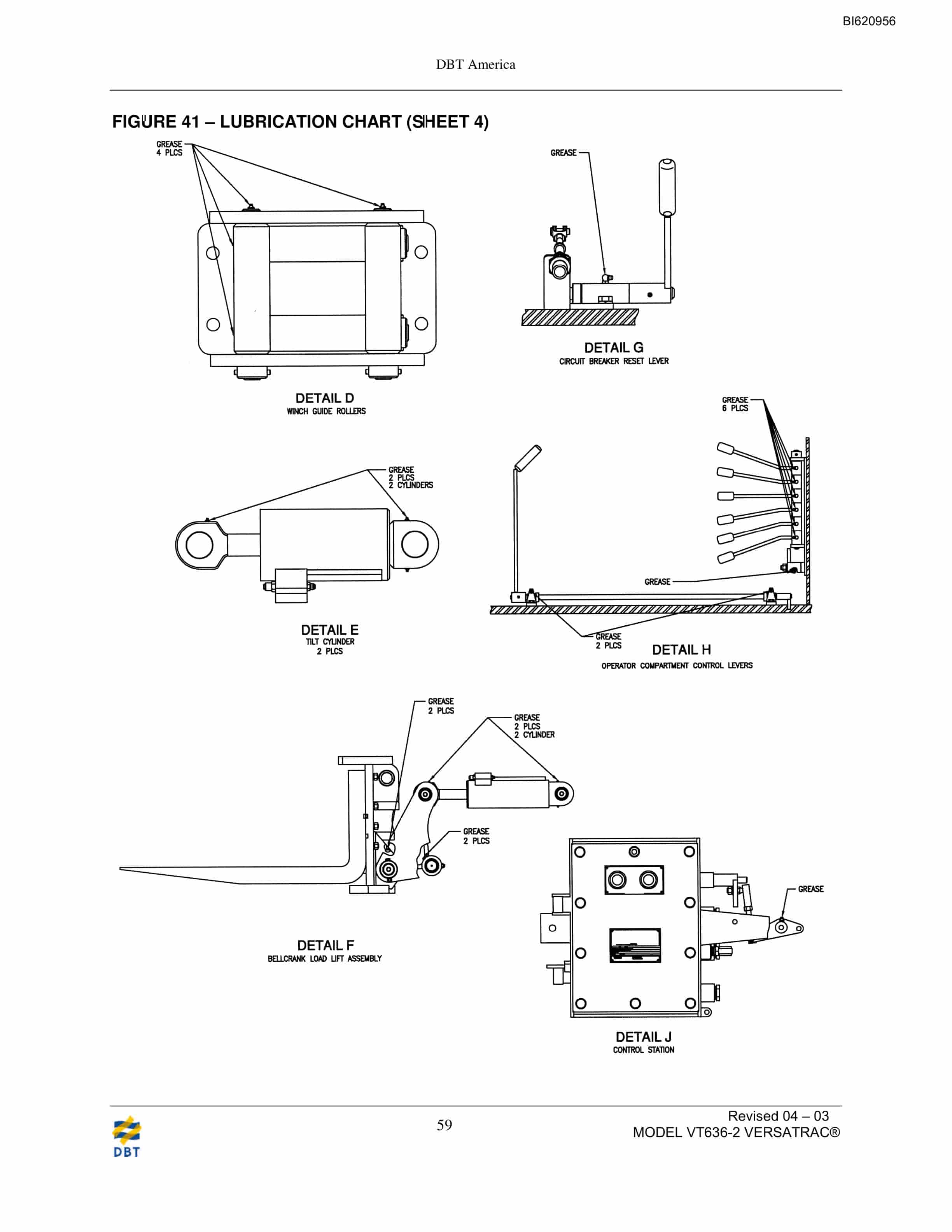 Bucyrus VT636-2 Longwall Shield Mover Technical Manual BI620956-4