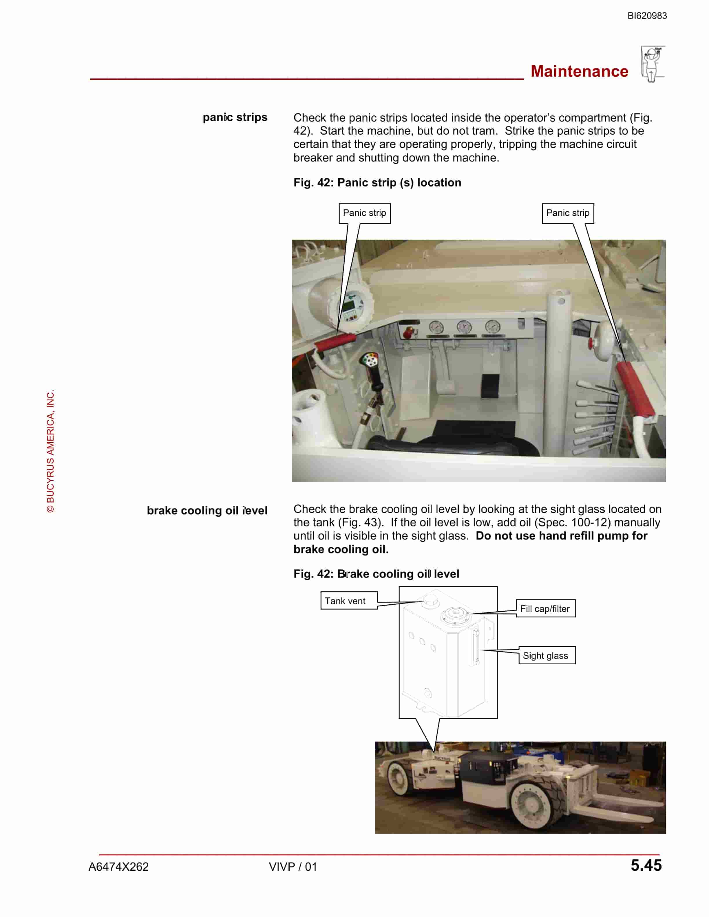 Bucyrus VT636-2 VERSATRAC Operation Manual BI620983-3