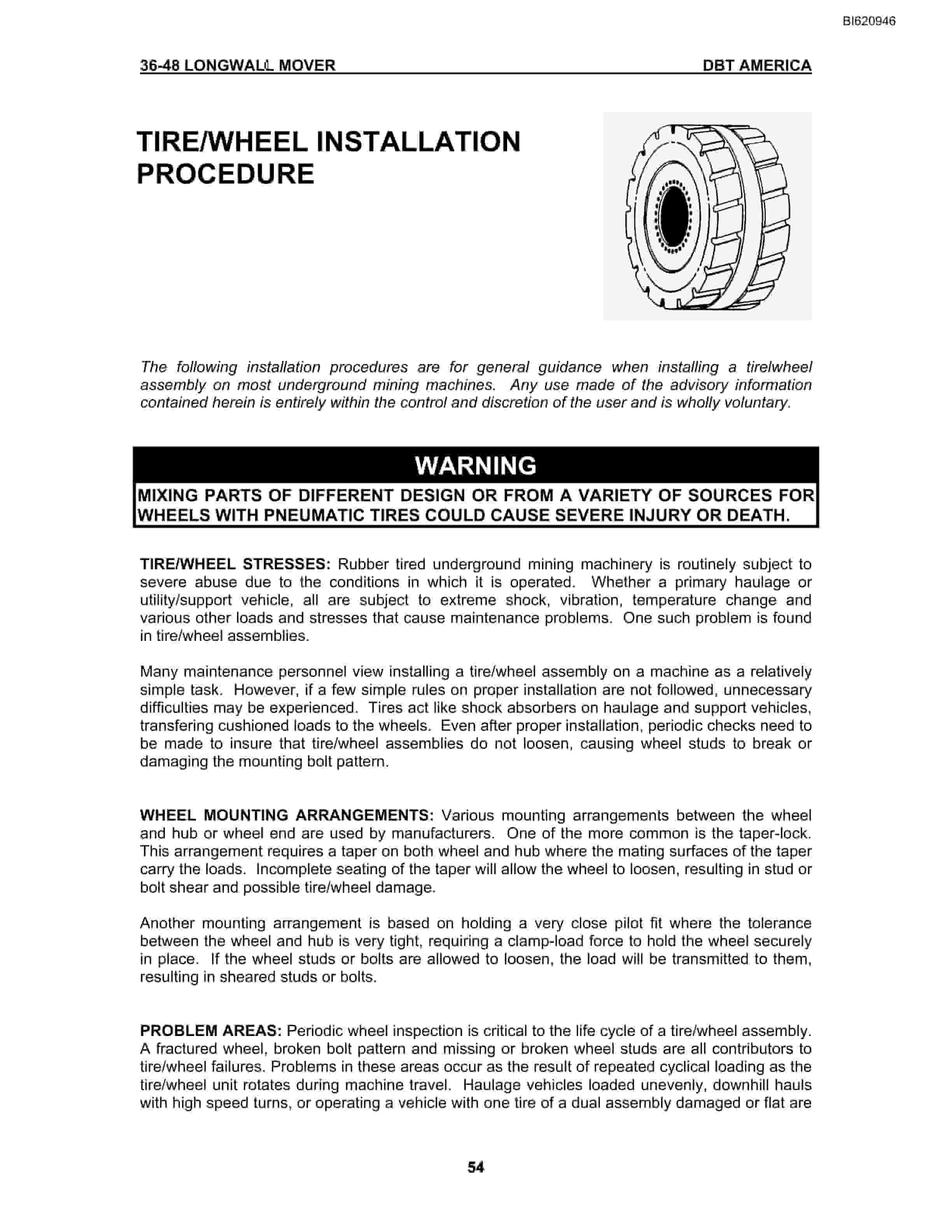Bucyrus VT636-48 Longwall Mover Technical Manual BI620946-4