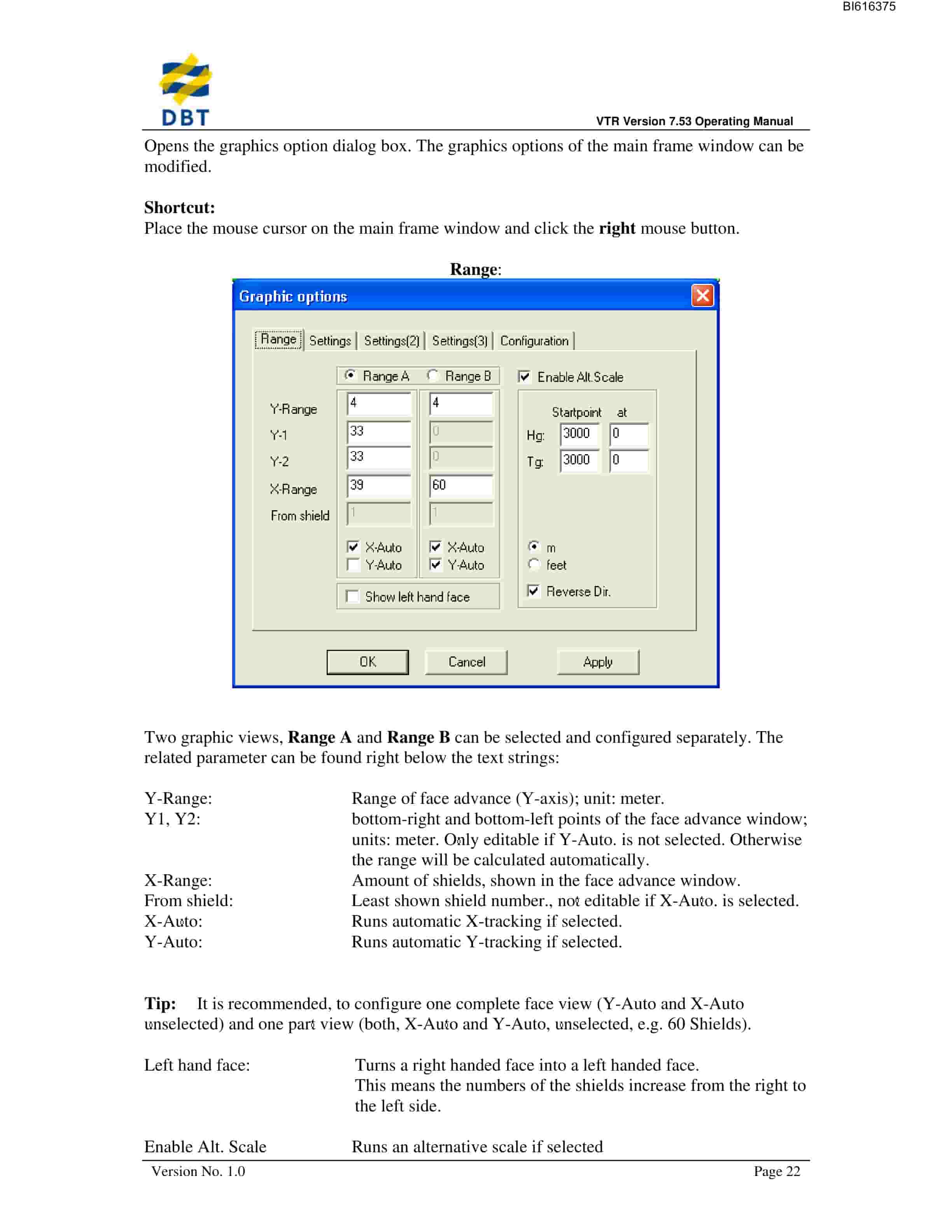 Bucyrus VTR32 Operating Manual Software Ver 7-53 Technical Manual BI616375-2