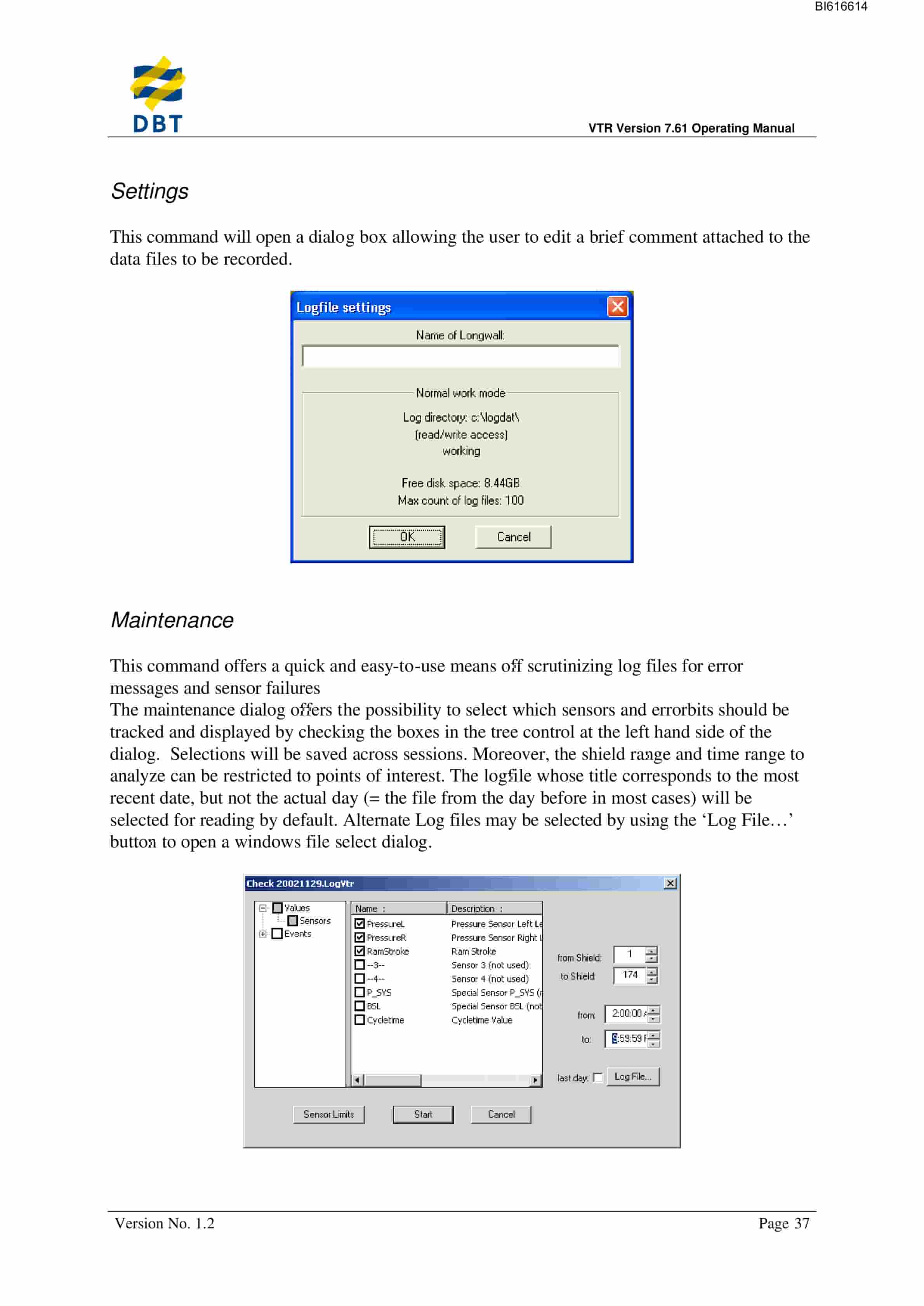 Bucyrus VTR32 Operating Manual Software Ver 7-61 Technical Manual BI616614-5