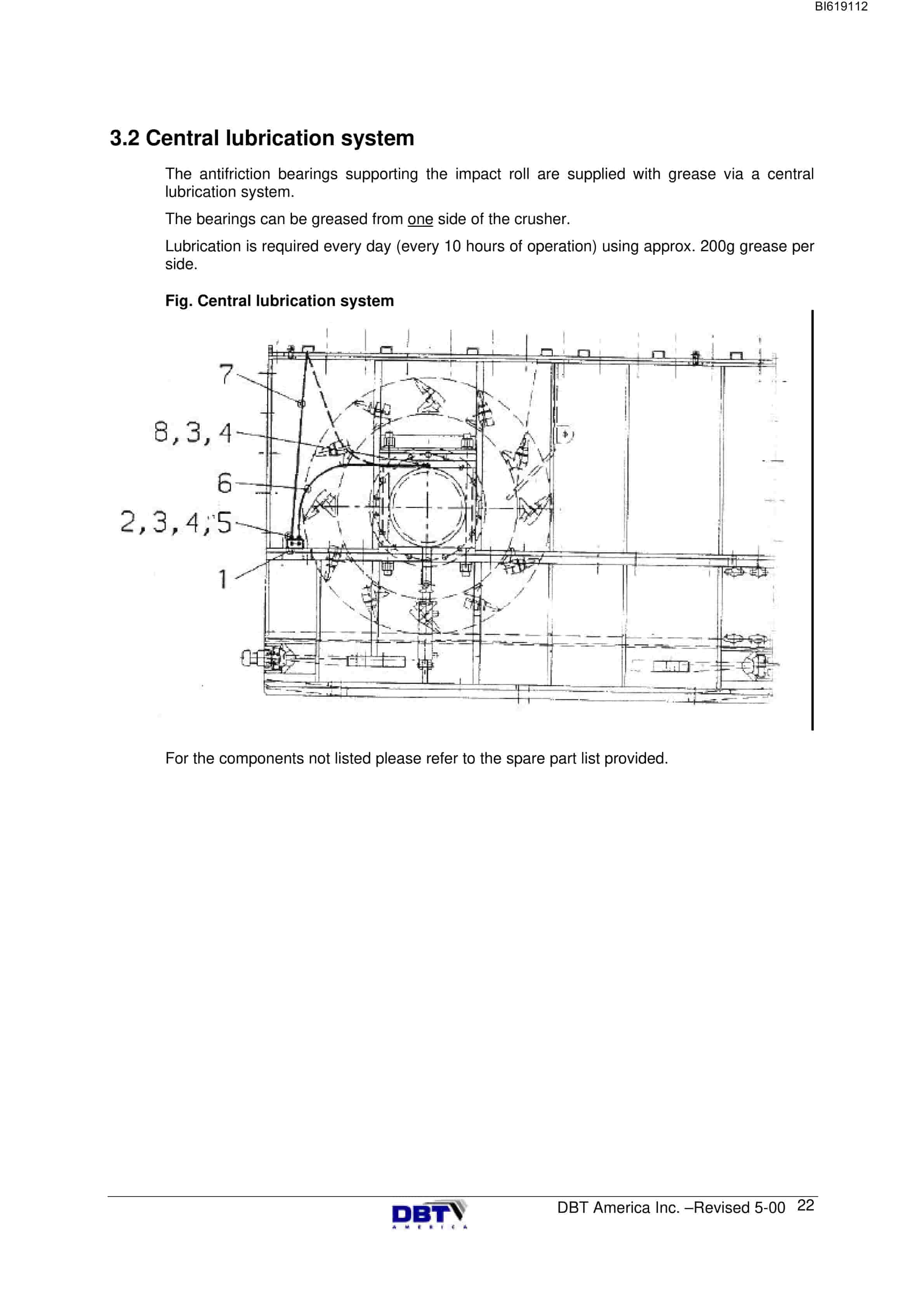 Bucyrus WB 1418 Roll Crusher Technical Manual BI619112-3