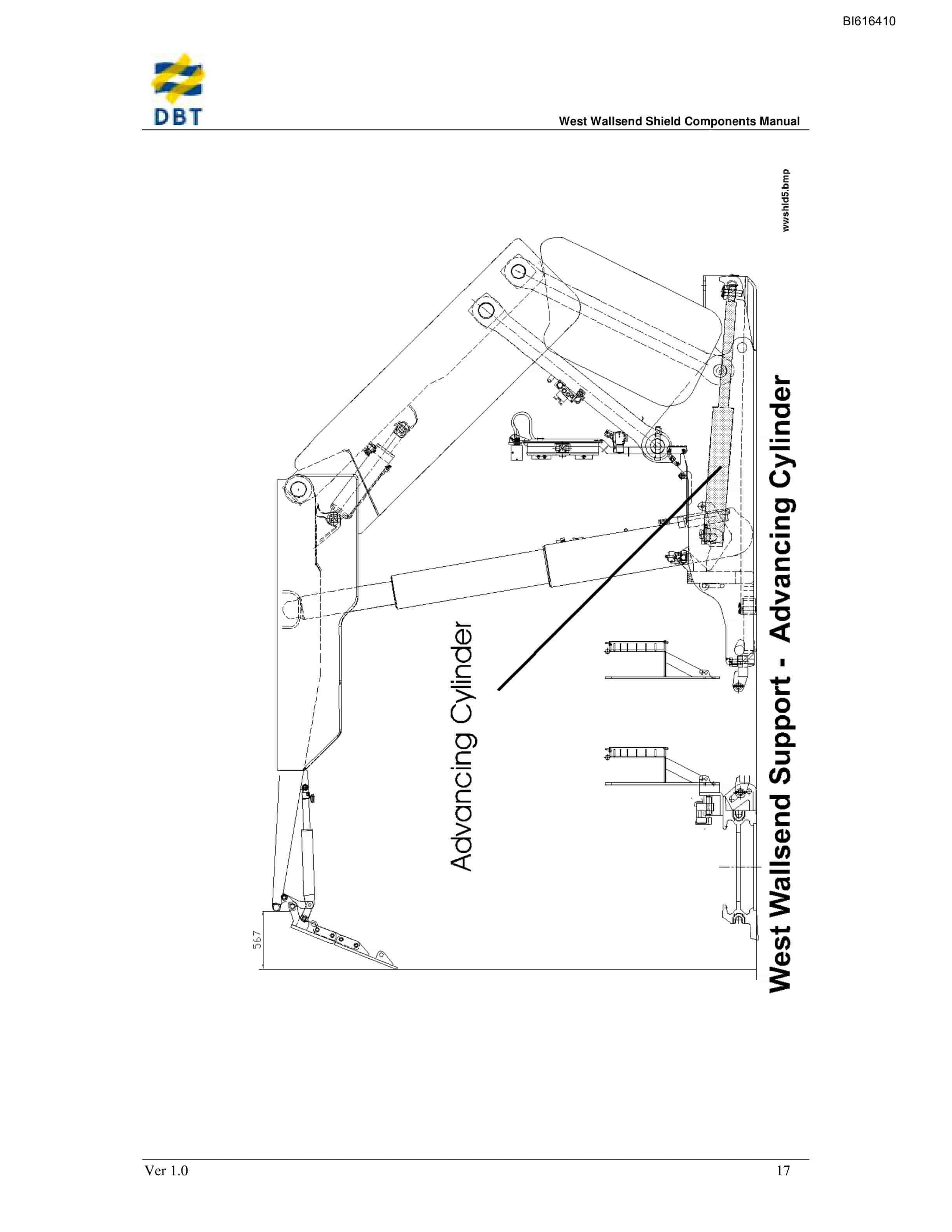 Bucyrus West Wallsend Shield Components Technical Manual BI616410-3