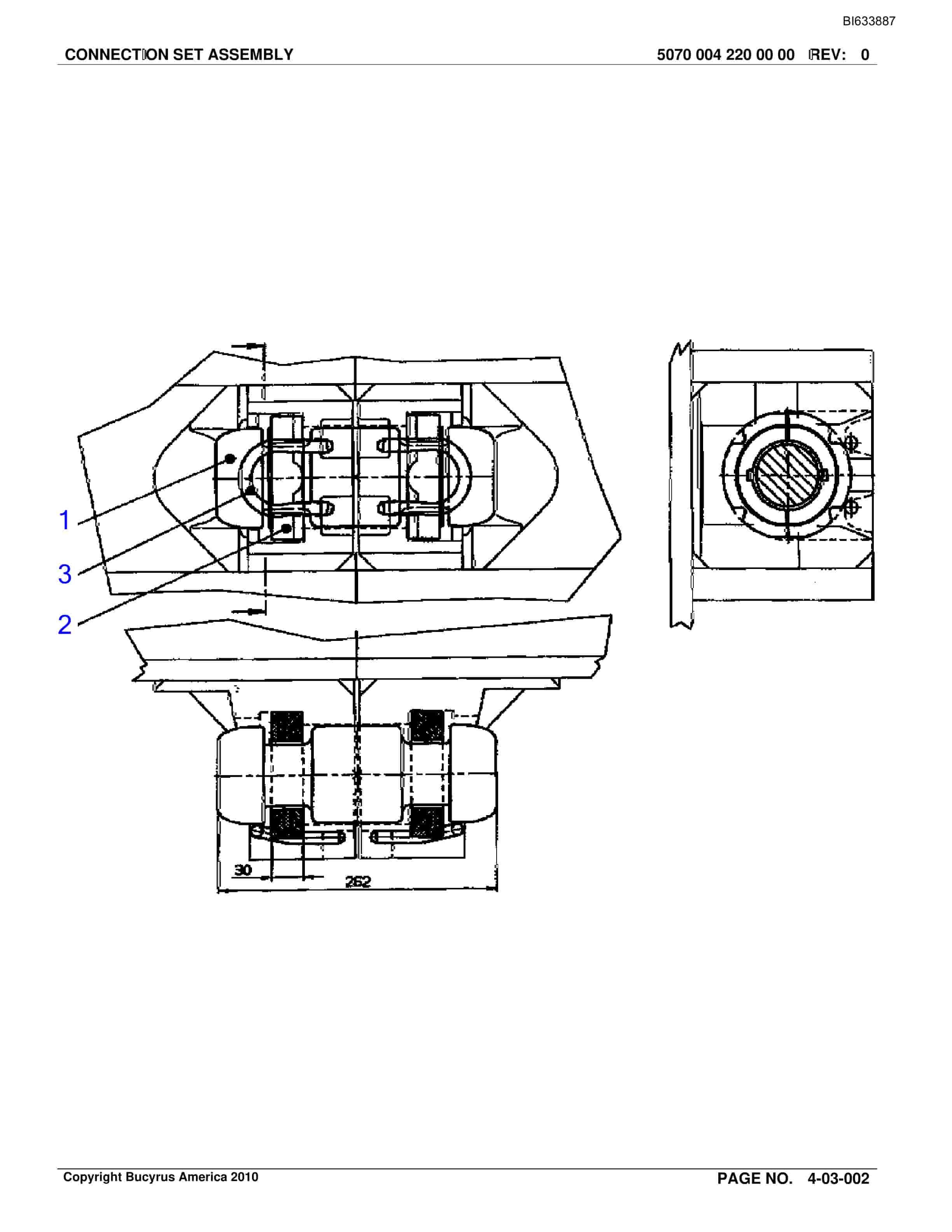 Bucyrus Westridge Mine Parts Catalog BI633887-3