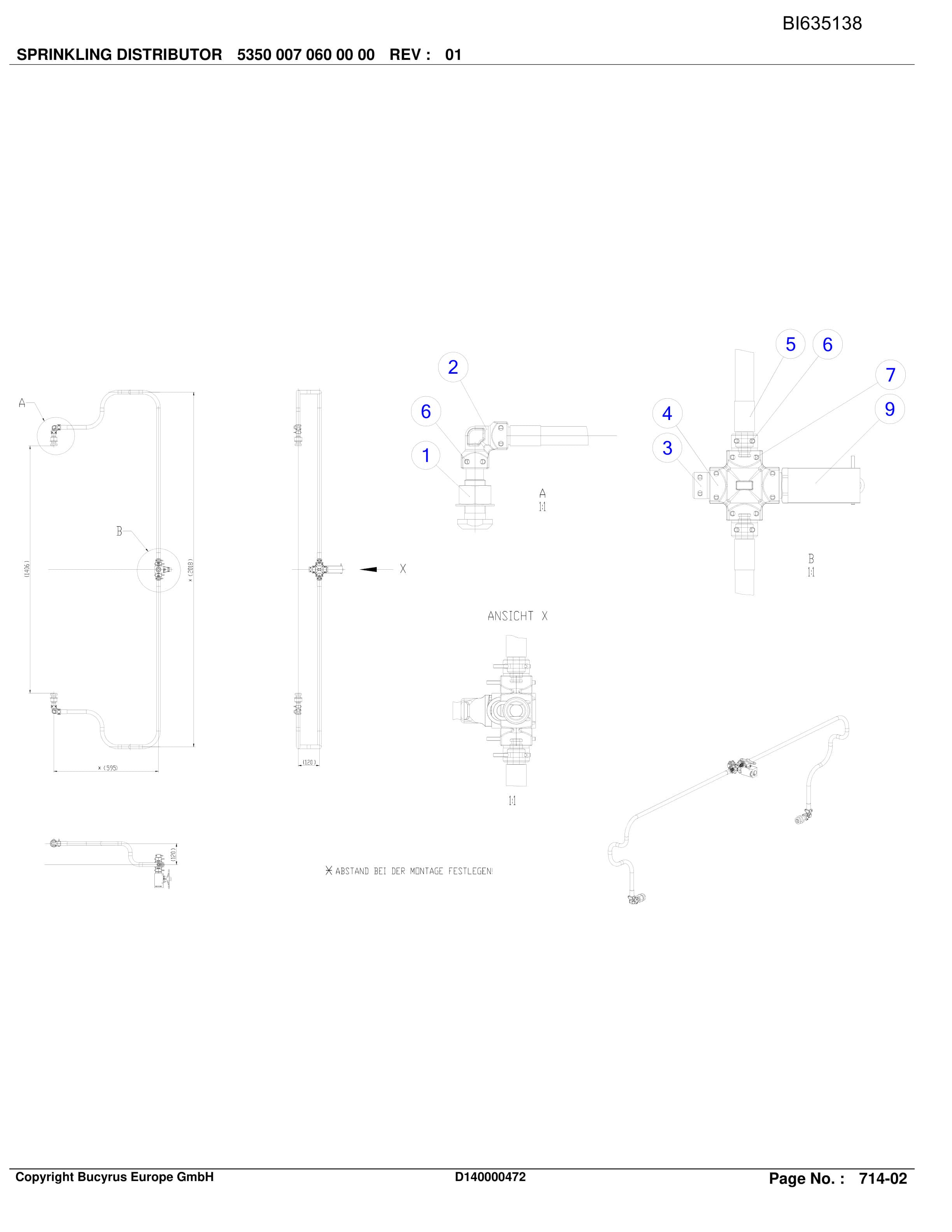Bucyrus XIEGOU II, BSL PF 6-1542 Parts Catalog BI635138-4