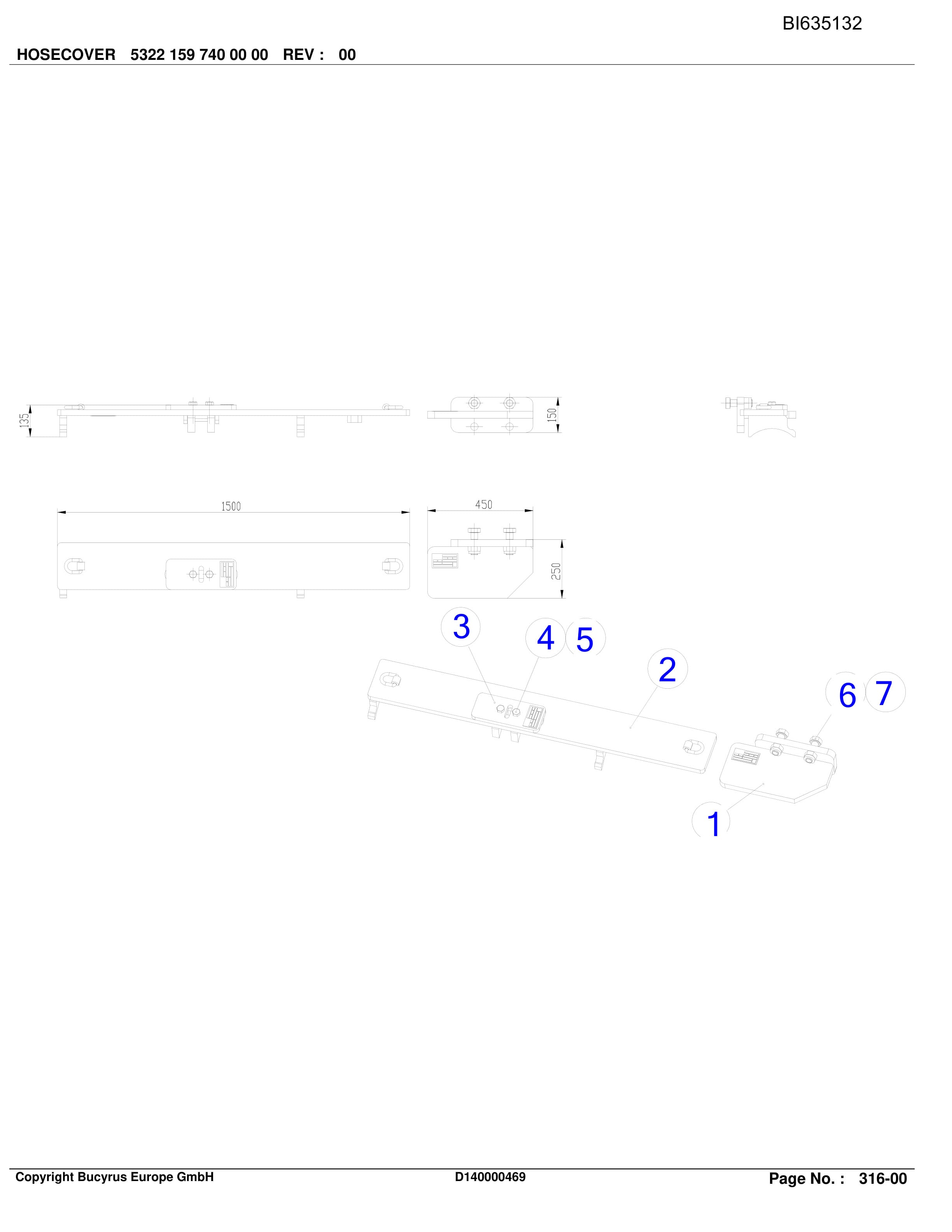 Bucyrus YANGQUAN RC-AFC 6-1342 Parts Catalog BI635132-5
