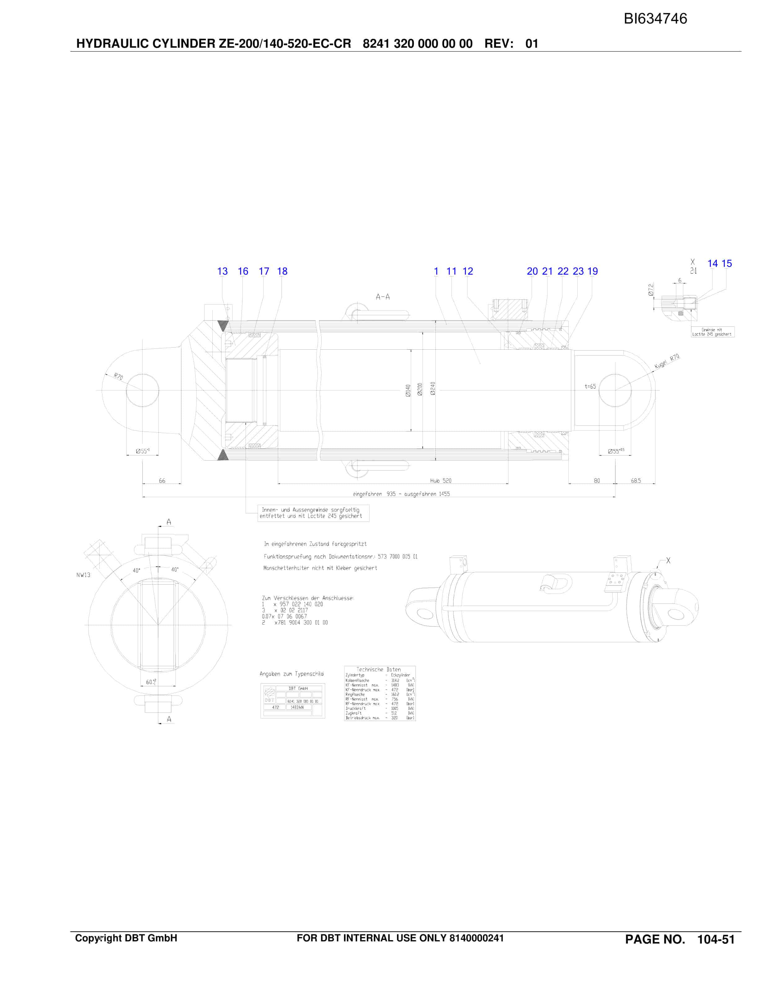 Bucyrus YULIN YUSHEN Coal DBT-Shield And Accessories Parts Catalog BI634746-2