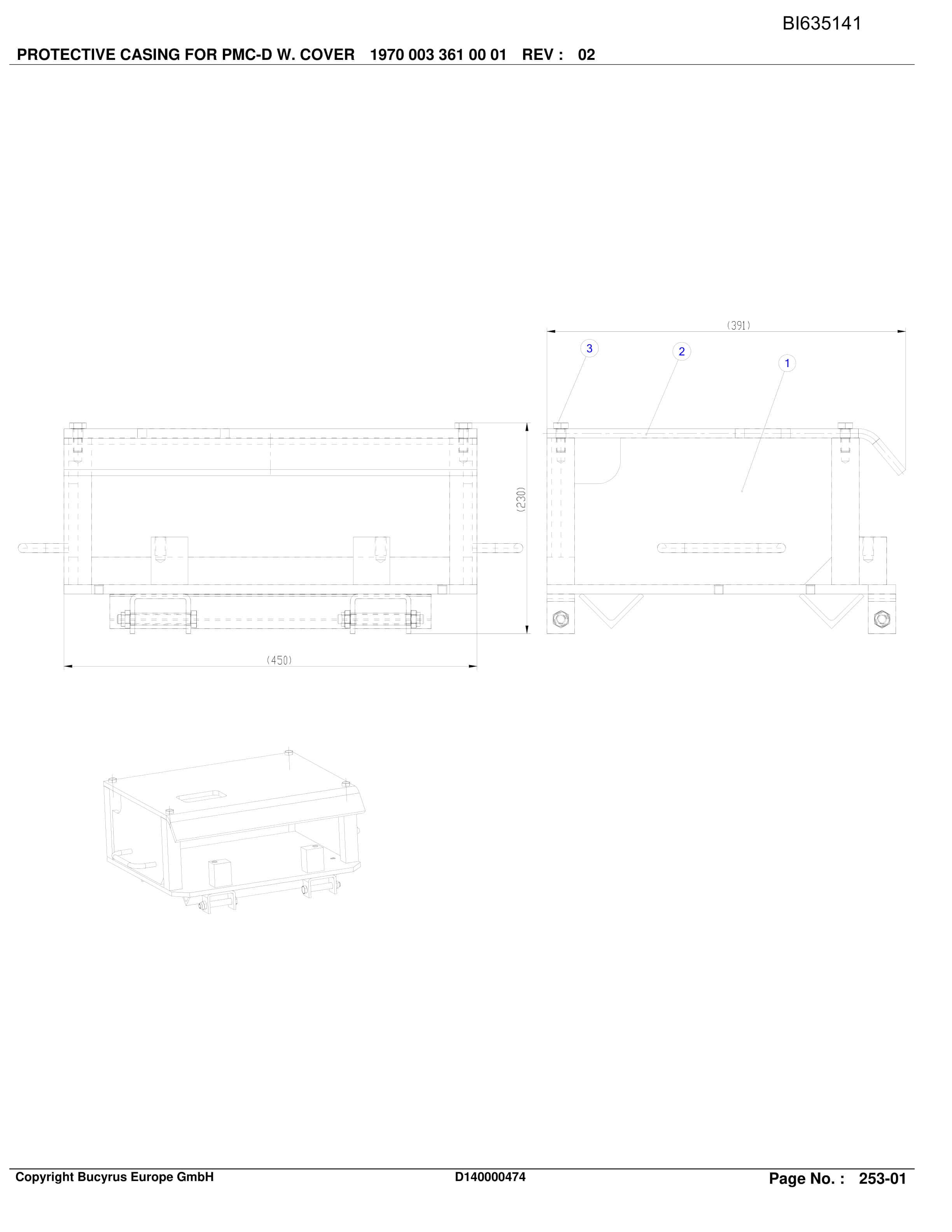 Bucyrus YUSHUWAN II, SH-AFC PF 6-1142 Parts Catalog BI635141-2
