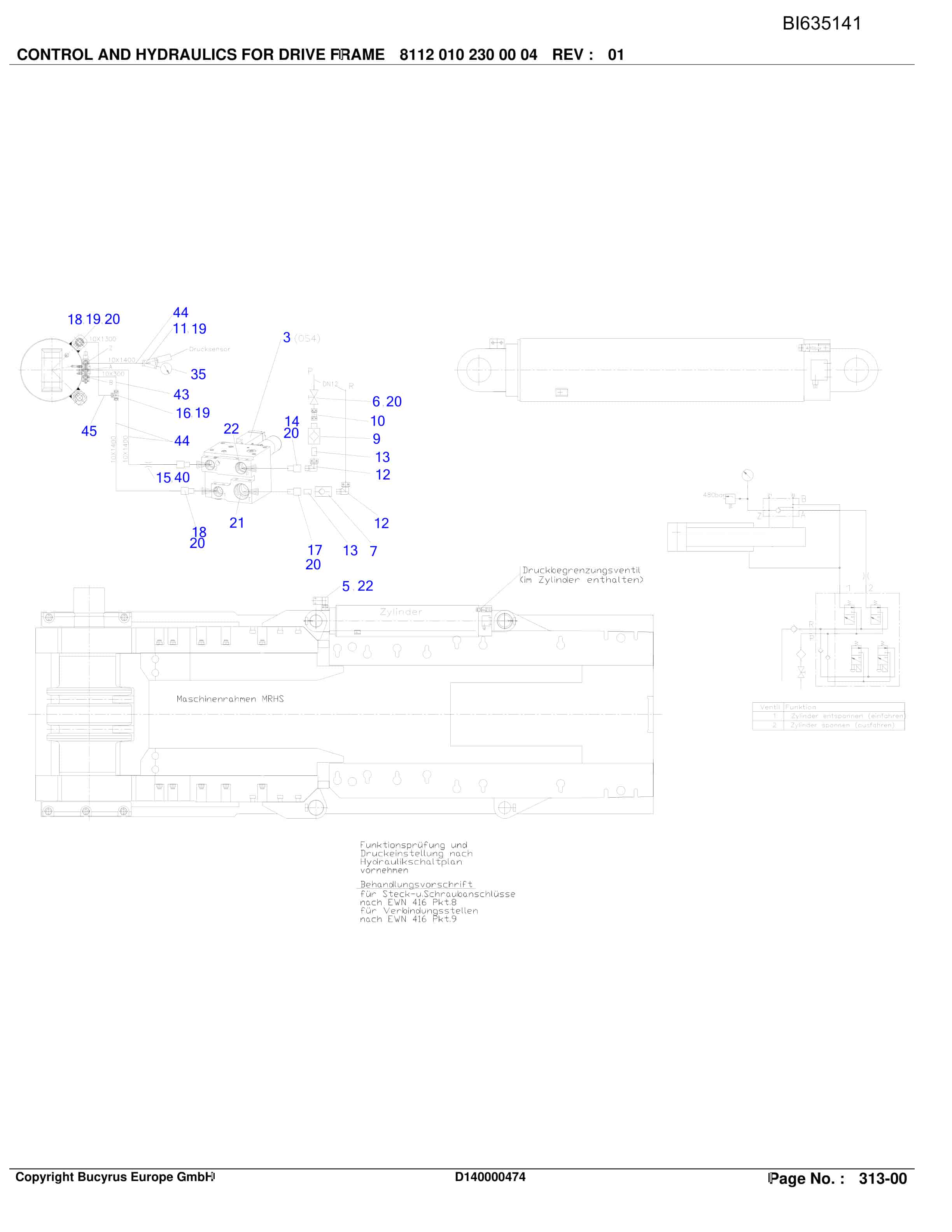 Bucyrus YUSHUWAN II, SH-AFC PF 6-1142 Parts Catalog BI635141-3