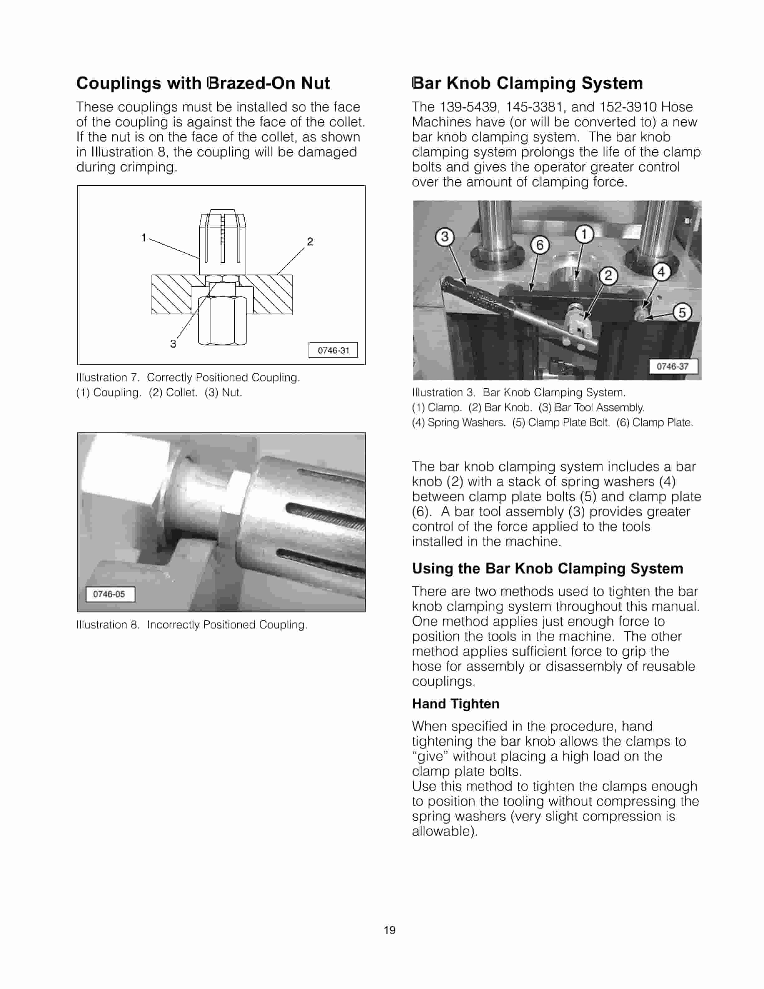 Caterpillar 139-5439, 145-3381, And 152-3910 Combination Hose Machines Tool Operating Manual NEHS0746-02-2