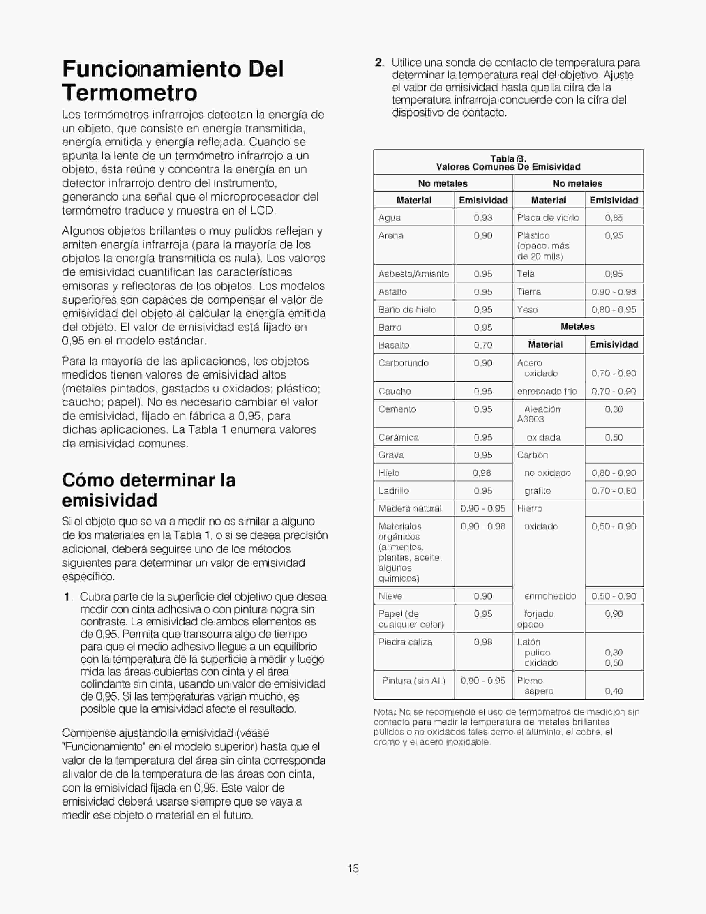 Caterpillar 148-2388, 148-2400 Compact Infrared Thermometer With Laser Tool Operating Manual NEHS0687-2