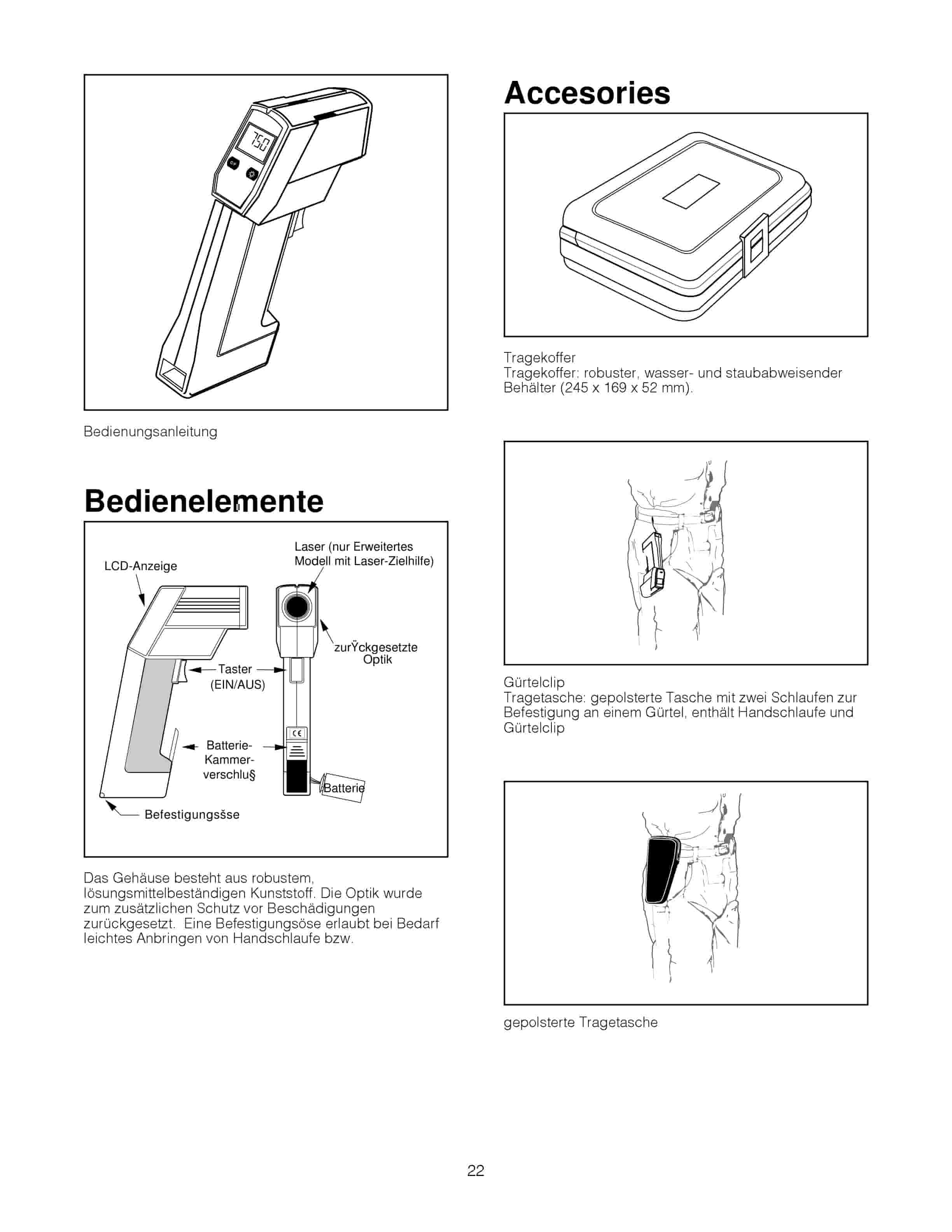 Caterpillar 148-2388, 148-2400 Compact Infrared Thermometer With Laser Tool Operating Manual NEHS0687-4