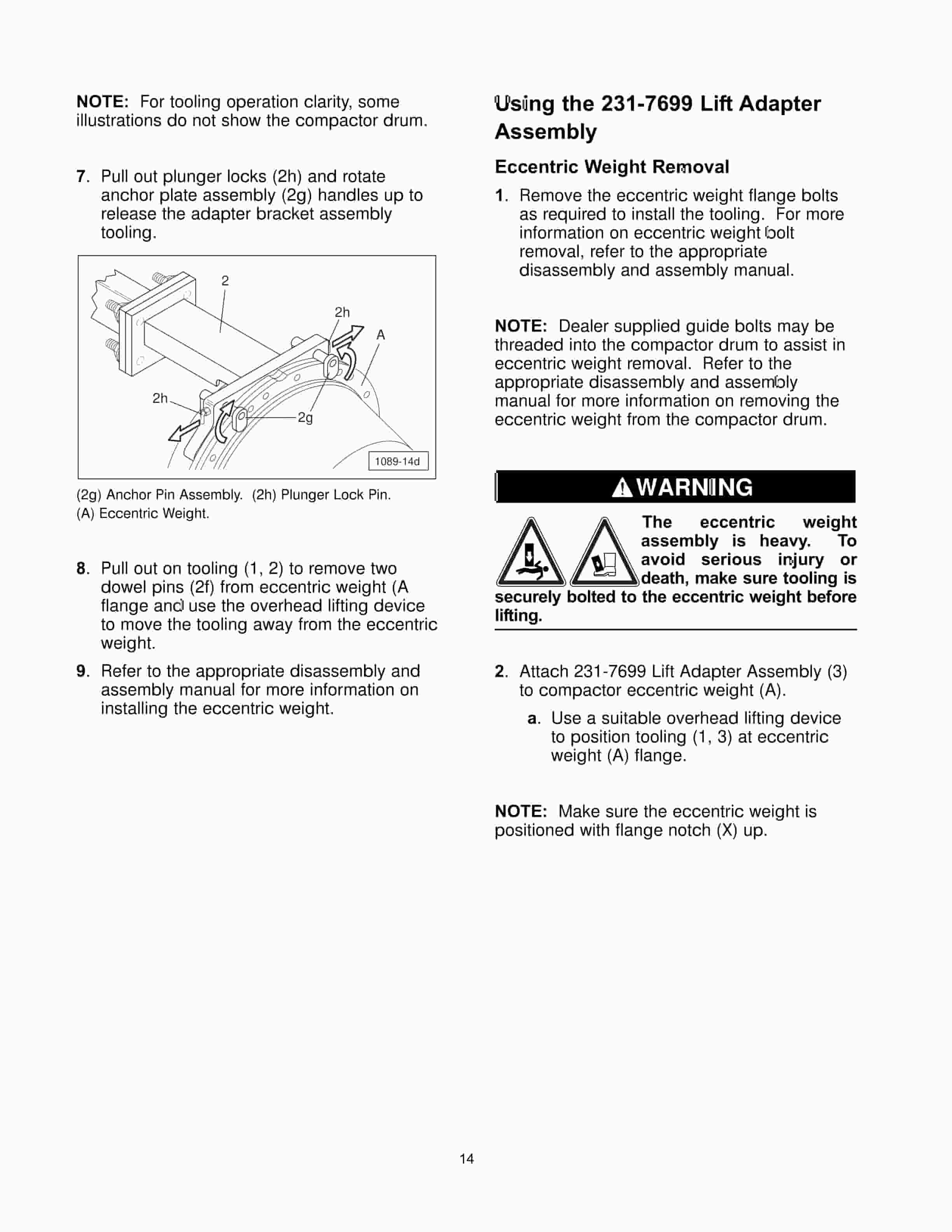 Caterpillar 150-3978 HAndling Bracket Assembly Tool Operating Manual NEHS1089-3