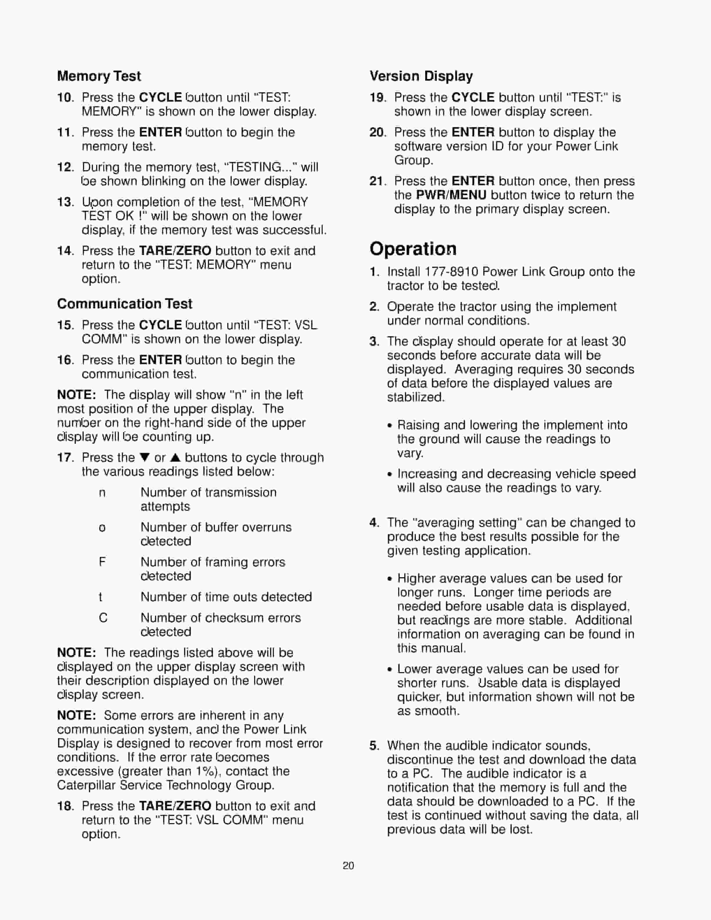 Caterpillar 177-8910 Power Link Group Tool Operating Manual NEHS0765-5